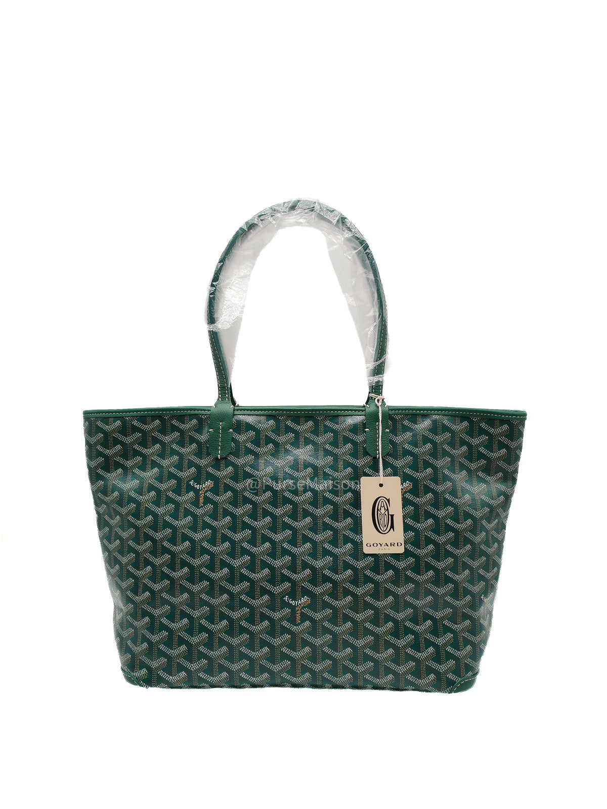 Goyard Artois PM in Green Goyadine Canvas