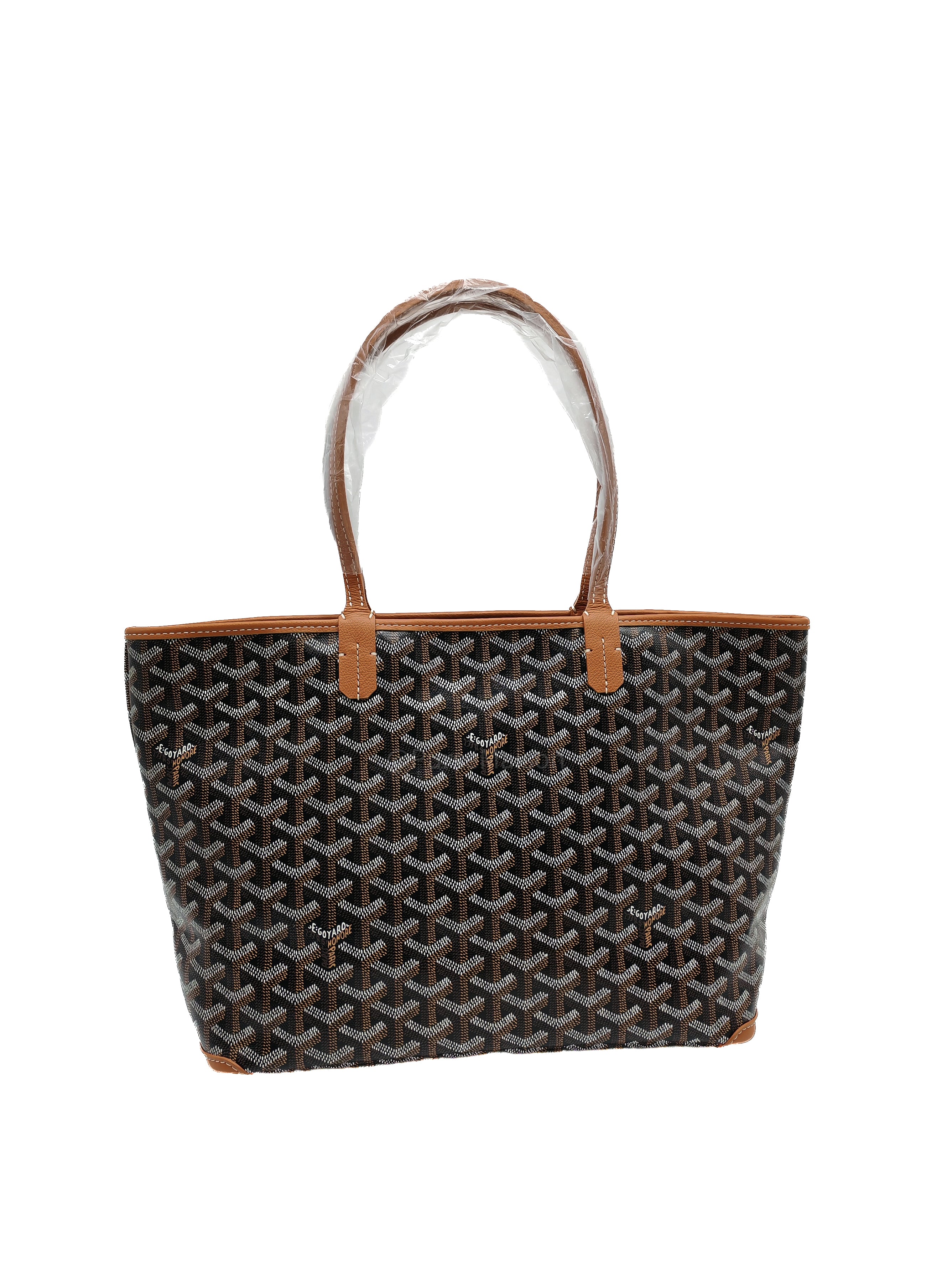 Goyard Artois PM in Black/Tan Goyardine Canvas