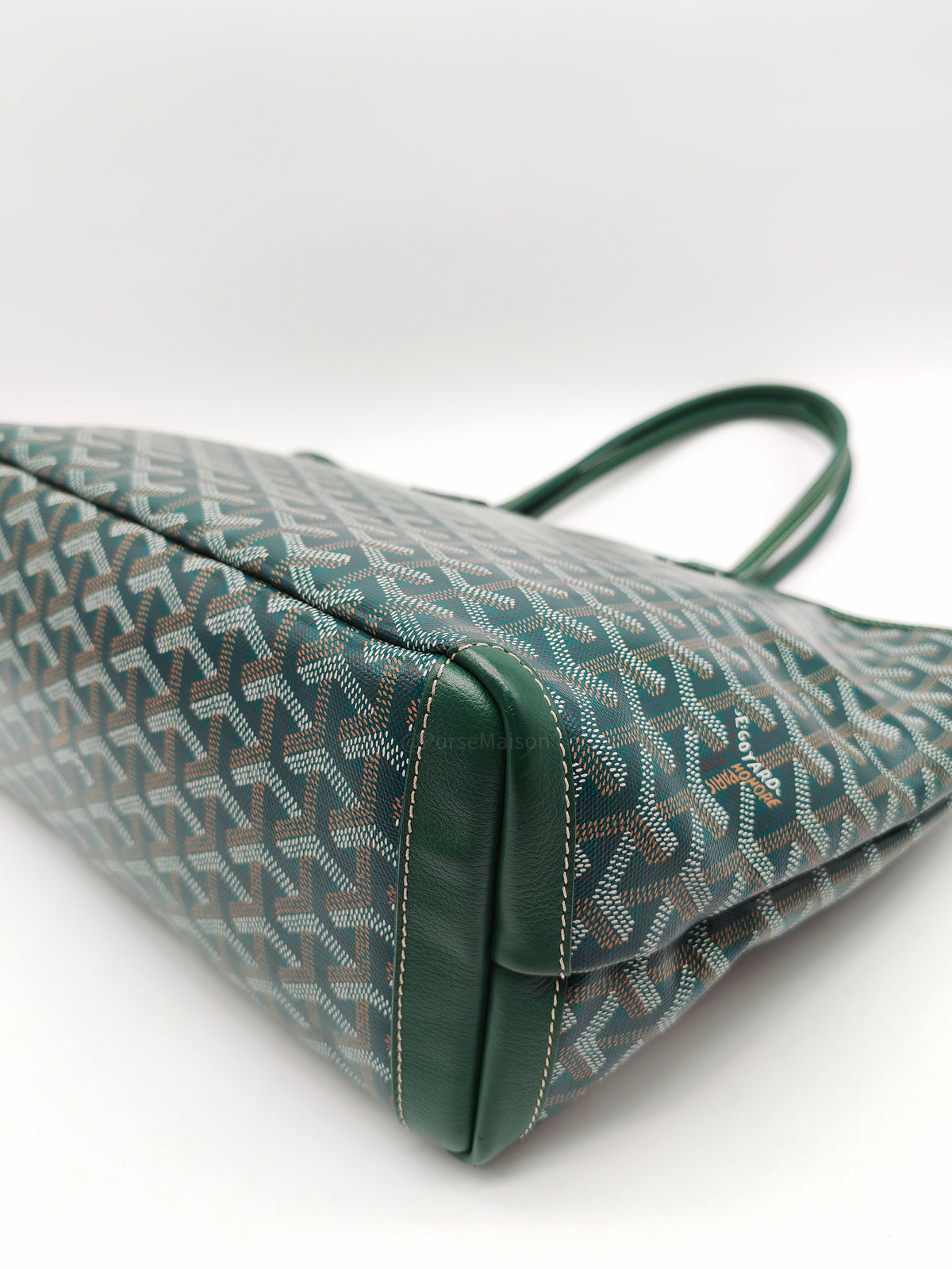 Goyard Artois Tote Bag PM in Green Goyardine Canvas