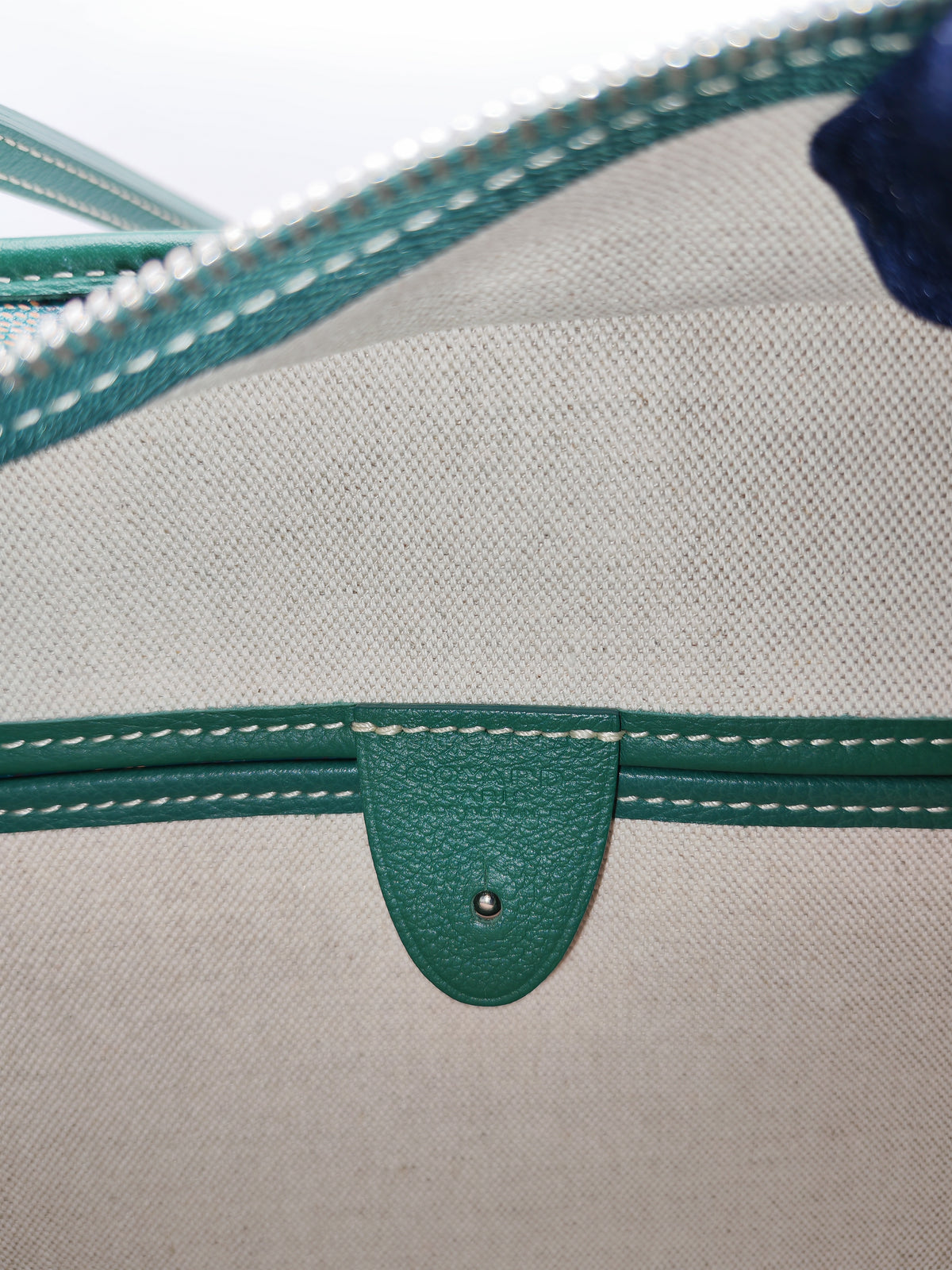 Goyard Artois Tote Bag PM in Green Goyardine Canvas