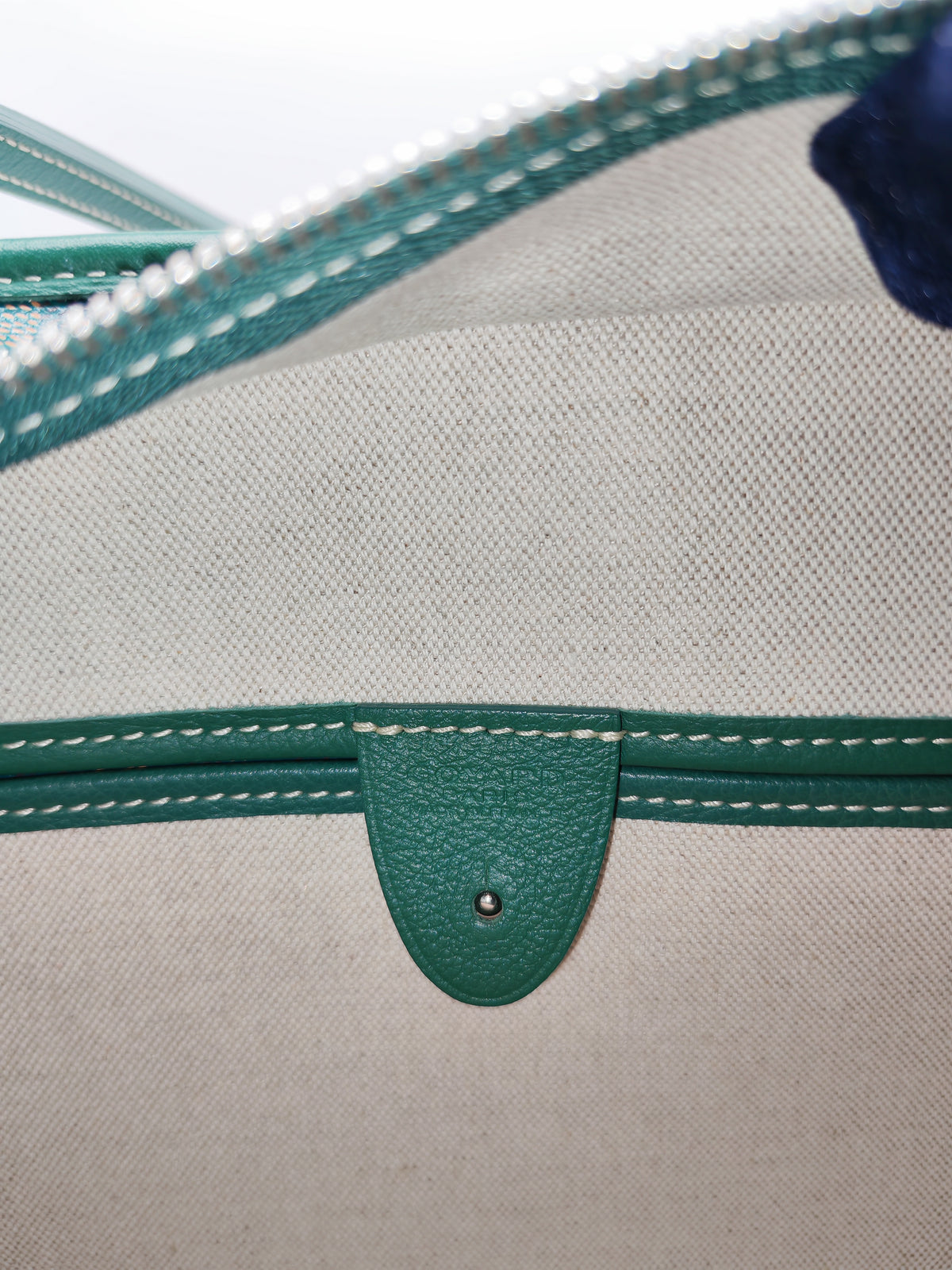 Goyard Artois Tote Bag PM in Green Goyardine Canvas