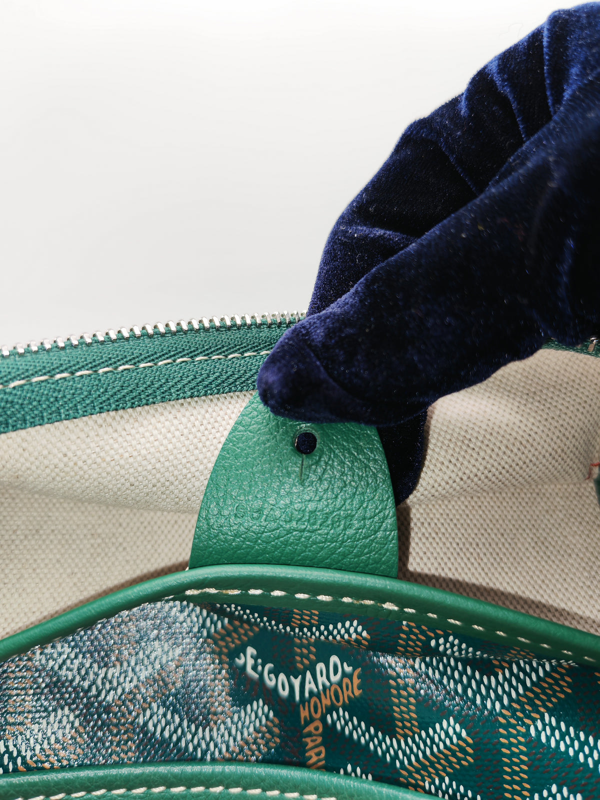 Goyard Artois Tote Bag PM in Green Goyardine Canvas