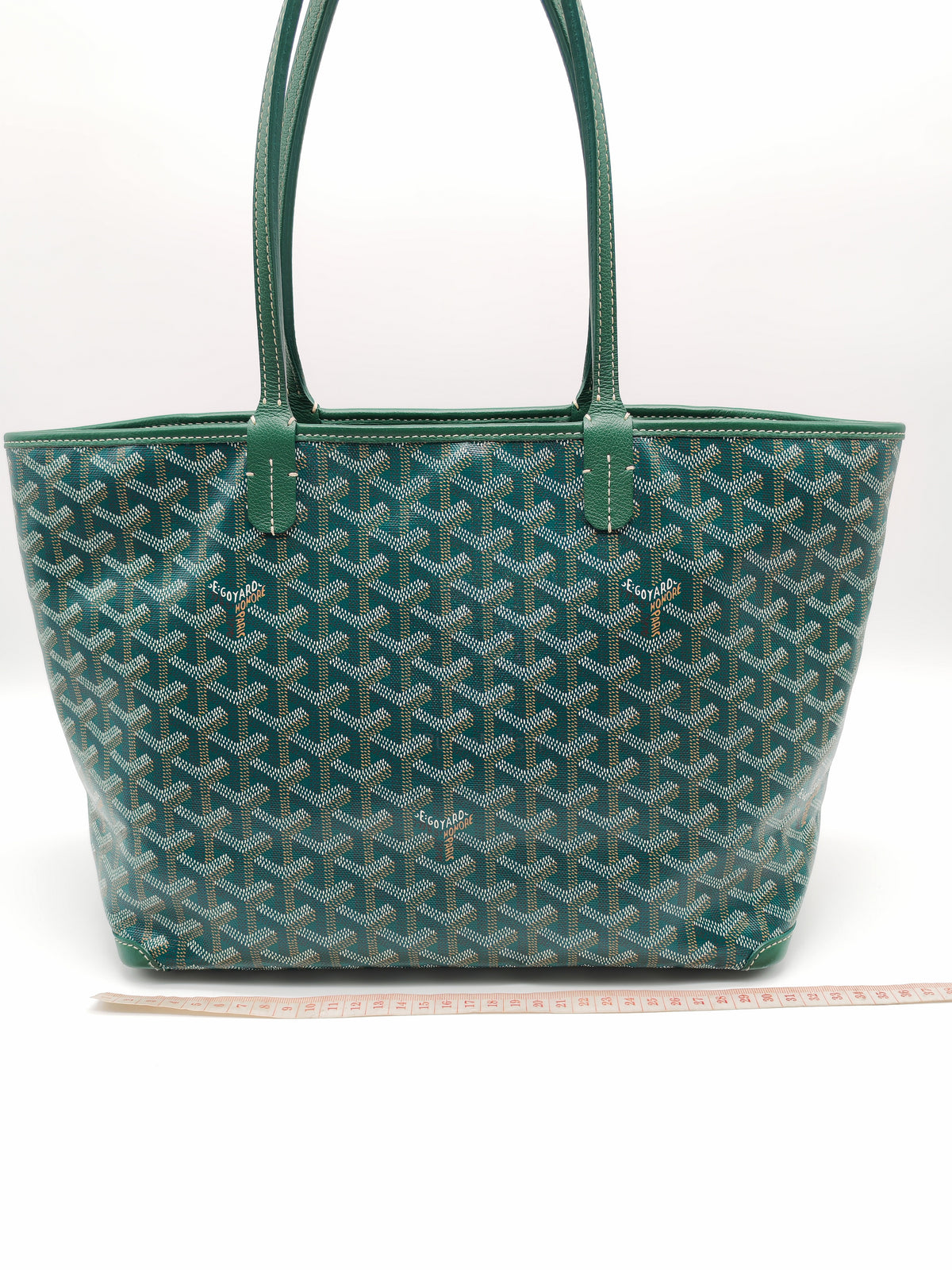 Goyard Artois Tote Bag PM in Green Goyardine Canvas