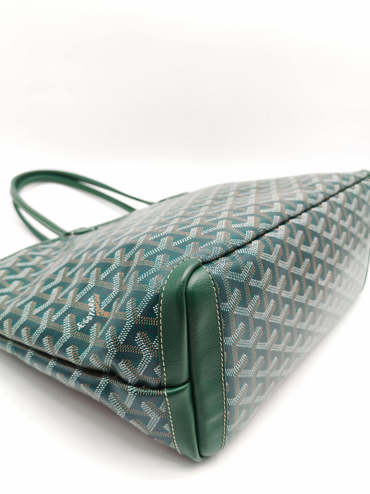 Goyard Artois Tote Bag PM in Green Goyardine Canvas