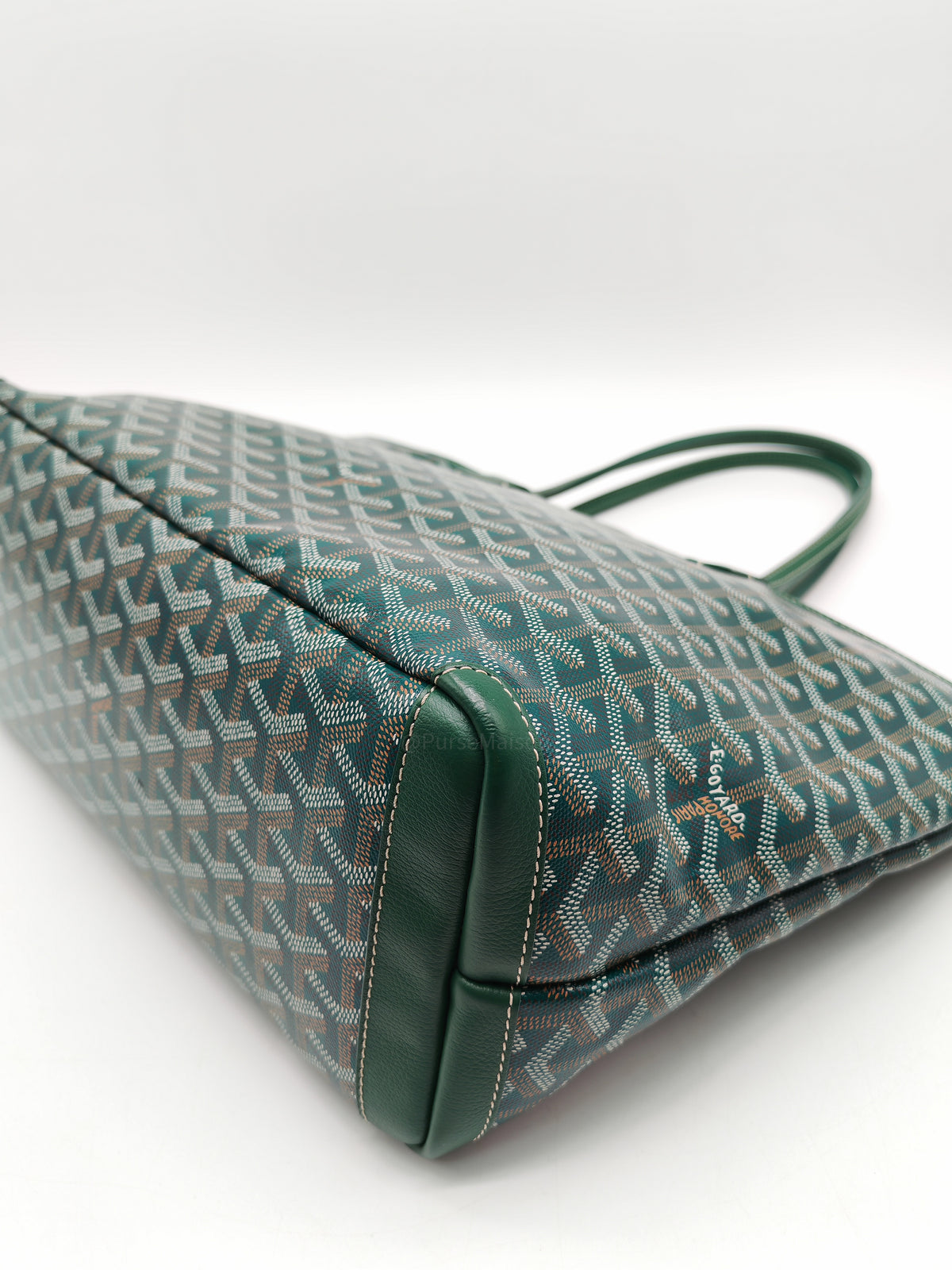 Goyard Artois Tote Bag PM in Green Goyardine Canvas