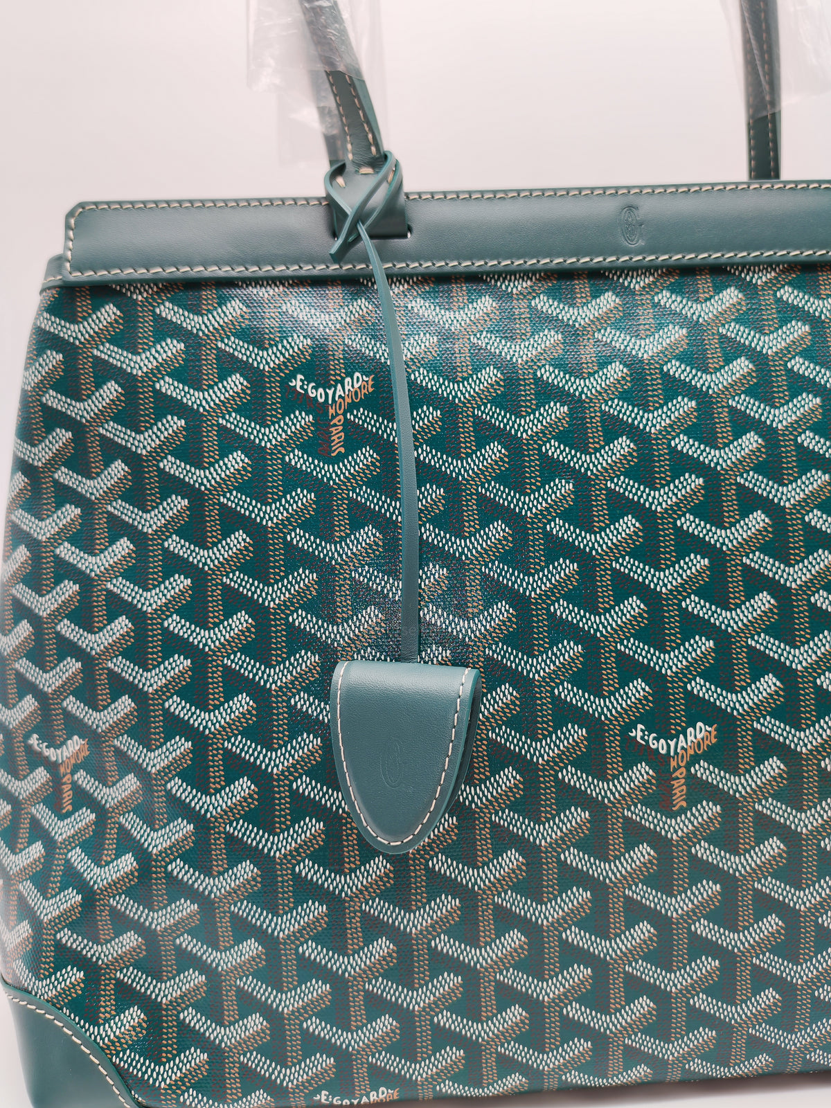 Goyard Bellechase Biaude PM Tote Green Bag Goyardine Canvas