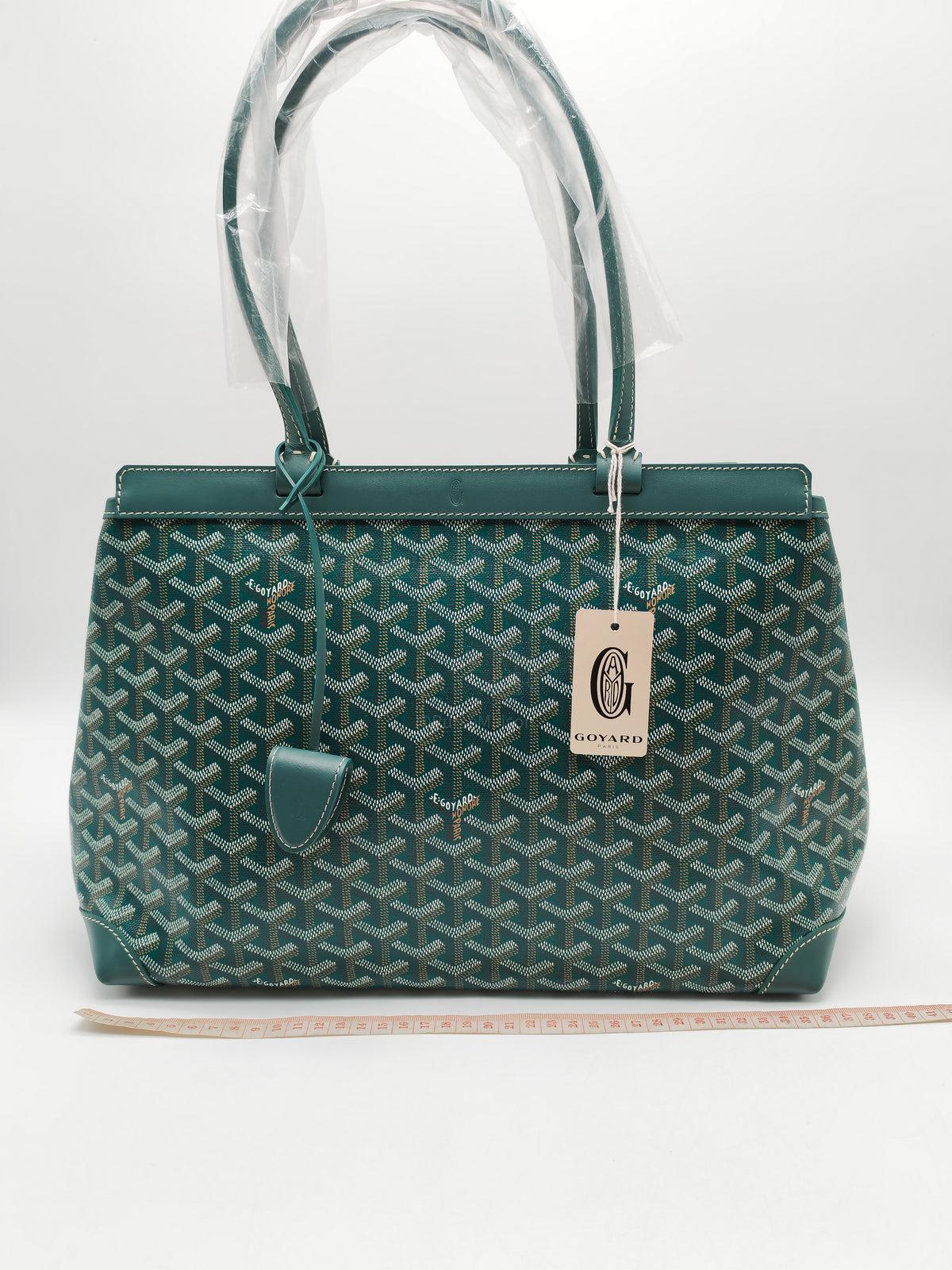 Goyard Bellechase Biaude PM Tote Green Bag Goyardine Canvas