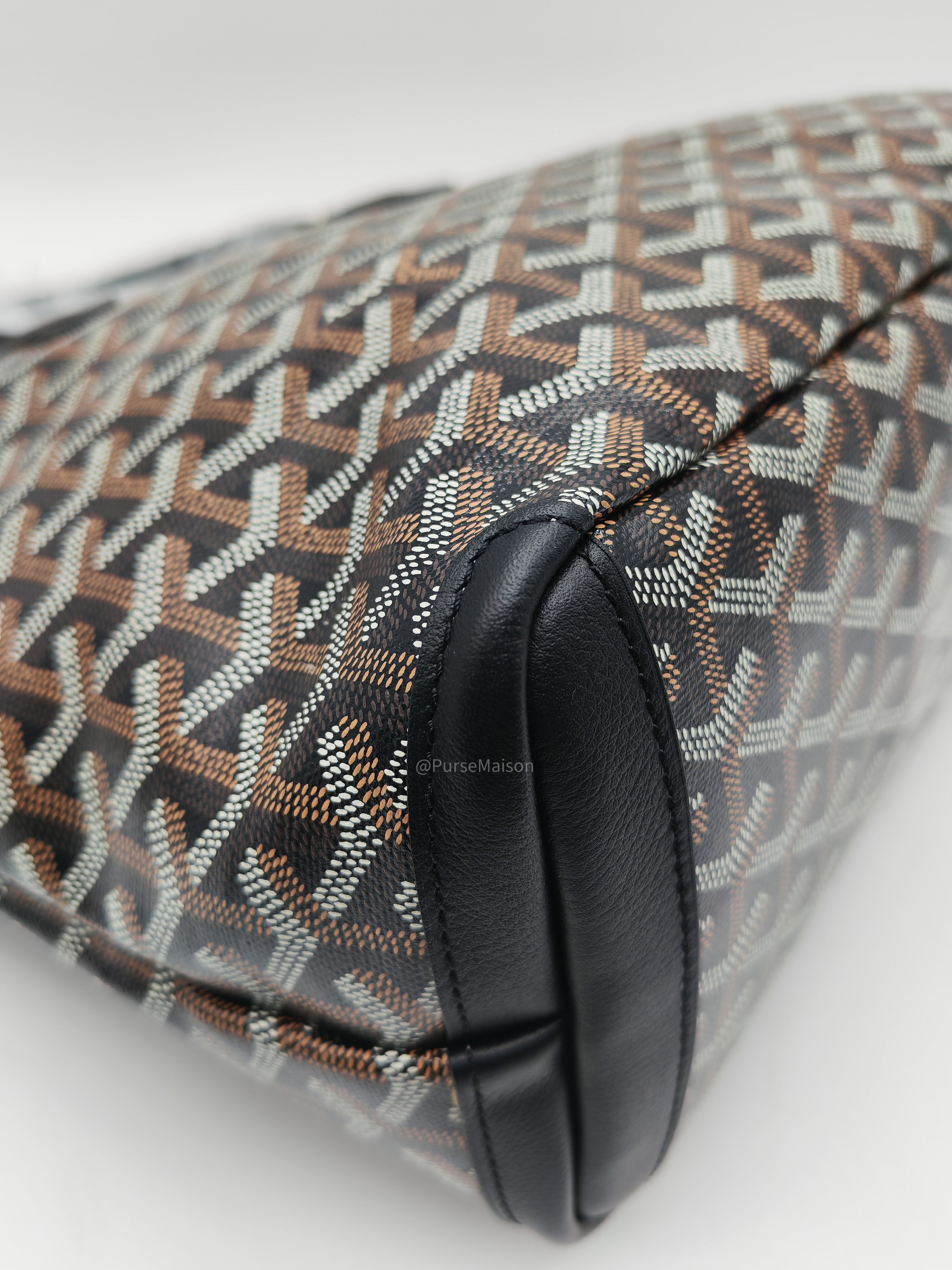 Goyard Artois PM Tote Bag in Noir/Black Goyardine Canvas