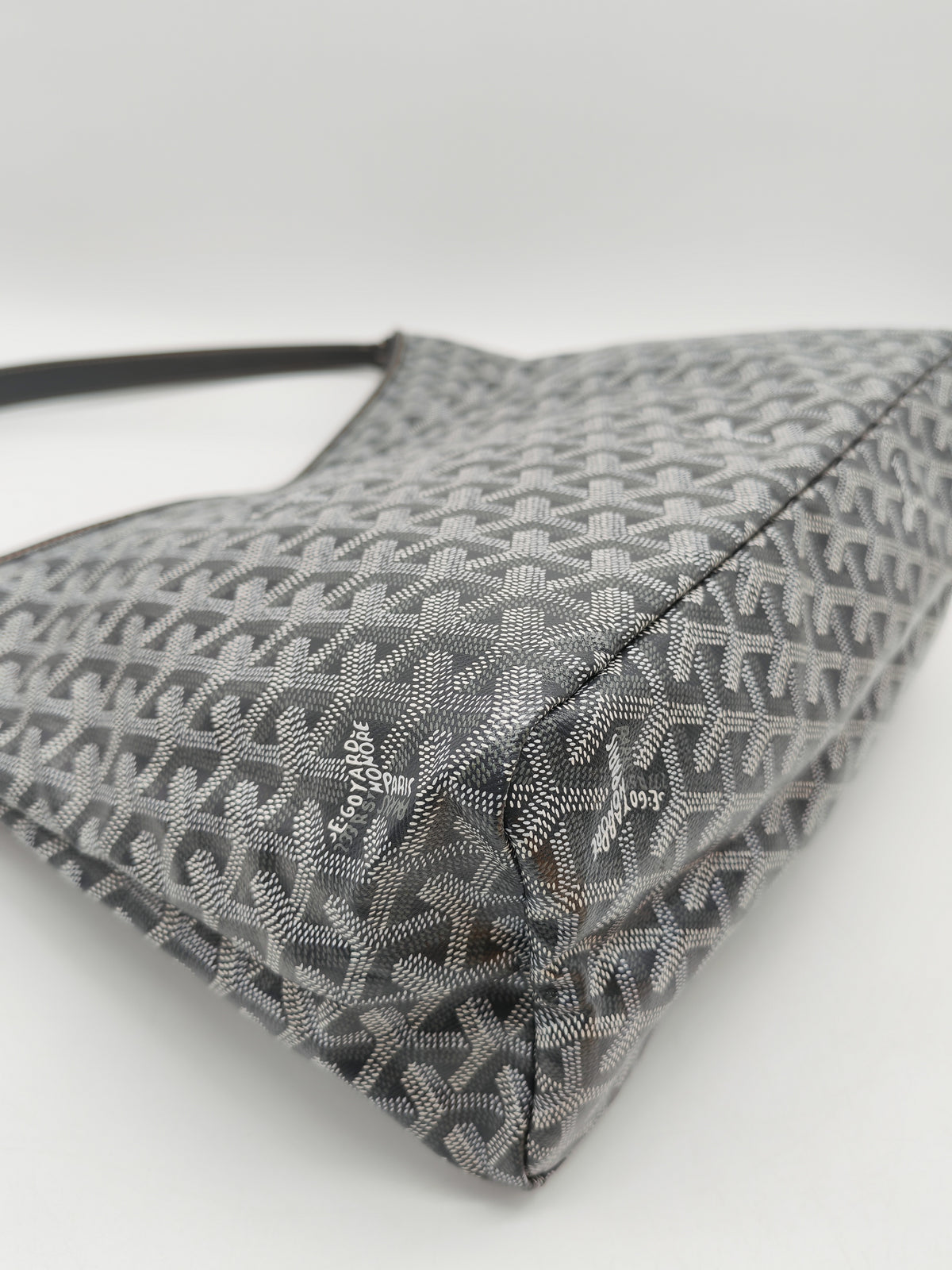 Goyard Boheme Hobo Bag PM in Gray Goyardine Canvas