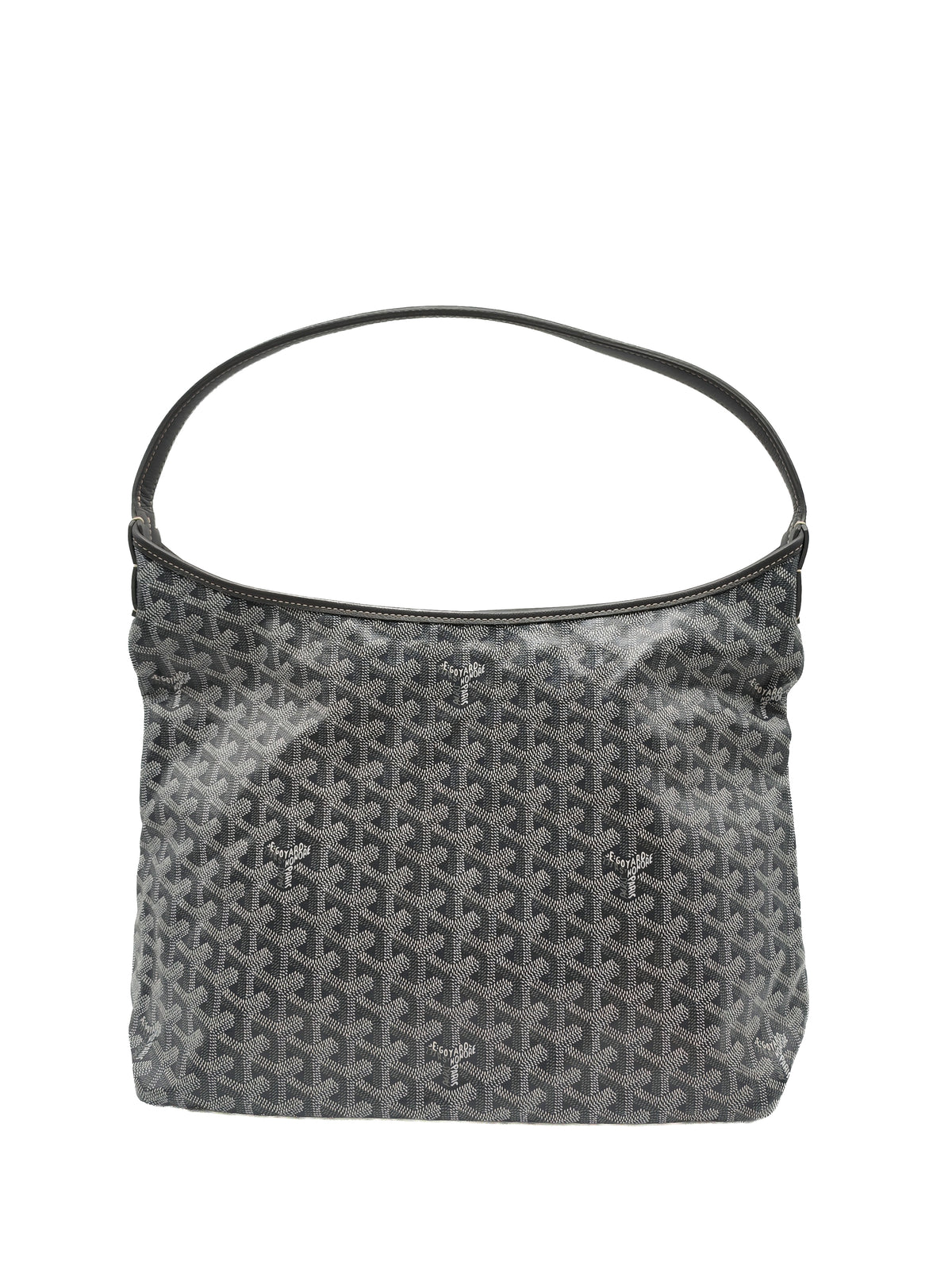 Goyard Boheme Hobo Bag PM in Gray Goyardine Canvas
