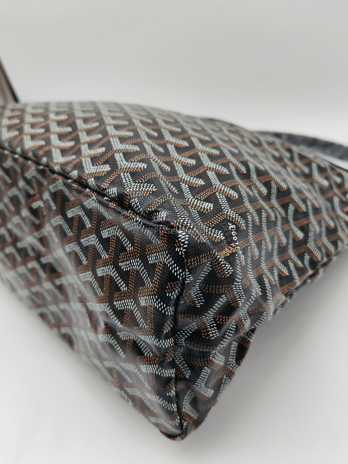 Goyard Boheme Hobo Bag PM in Black Goyardine Canvas