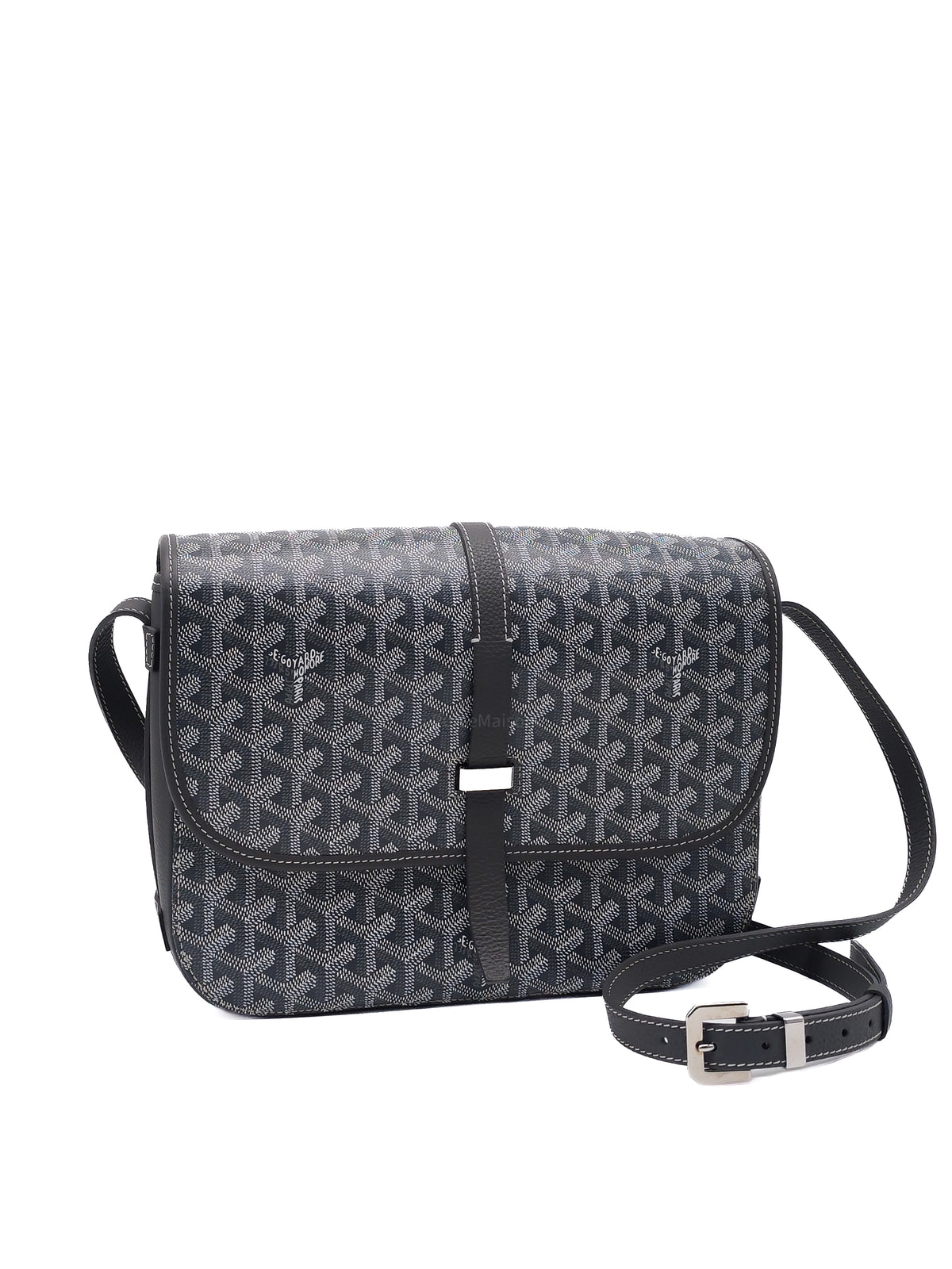 Goyard Belvedere Limited Edition in Gray Goyardine Canvas Messenger Bag
