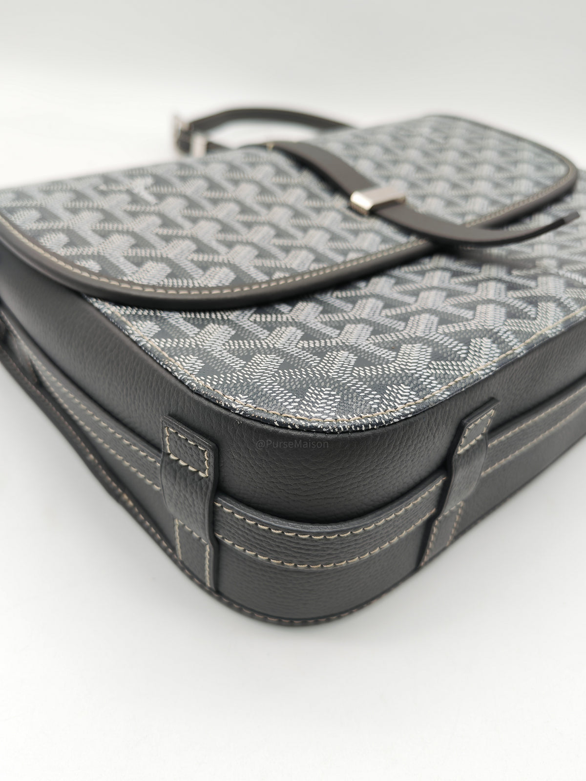 Goyard Belvedere Limited Edition in Gray Goyardine Canvas Messenger Bag