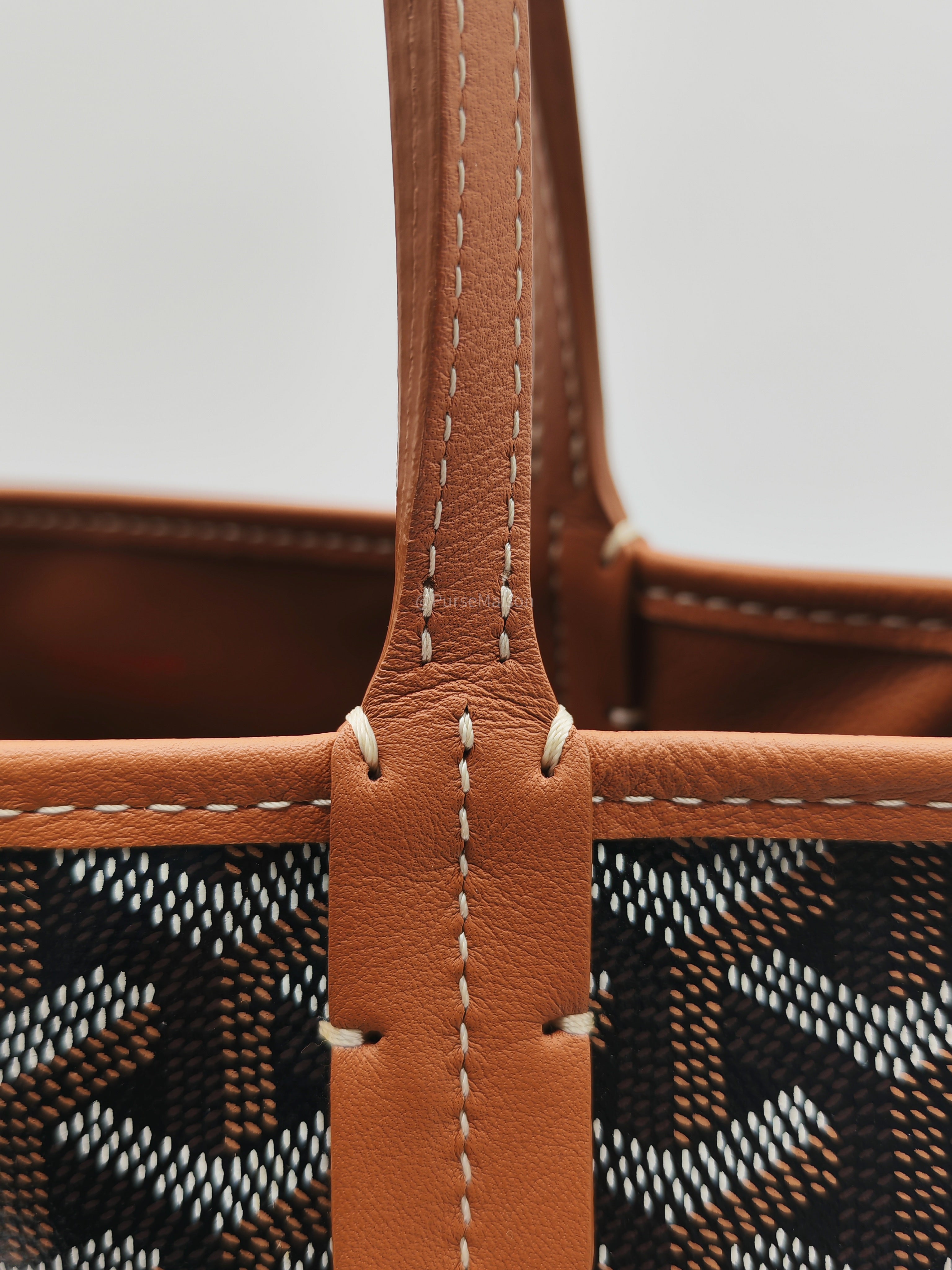 Goyard Mini Anjou Tote Bag in Tan Goyardine Canvas
