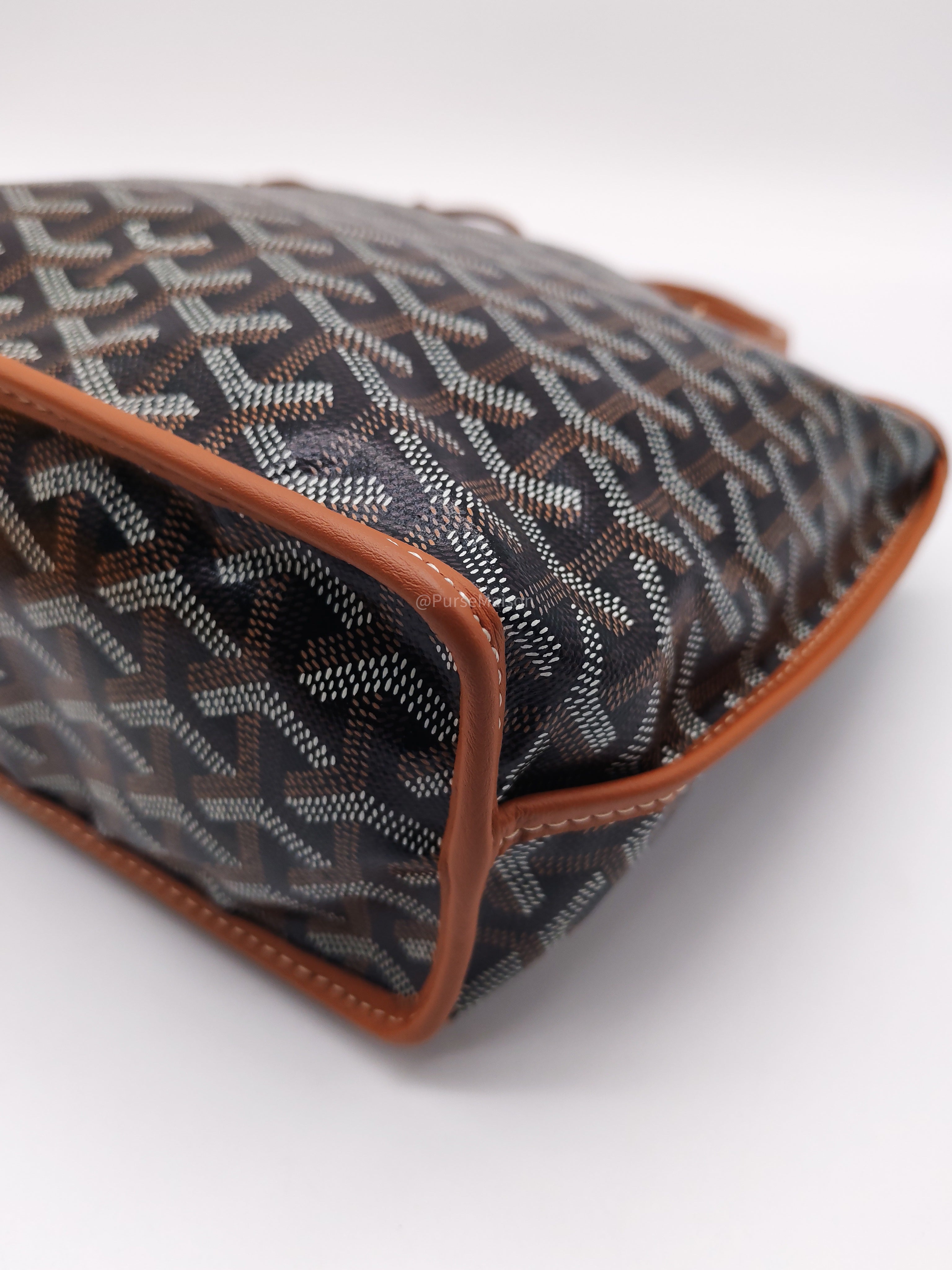 Goyard Mini Anjou Tote Bag in Tan Goyardine Canvas