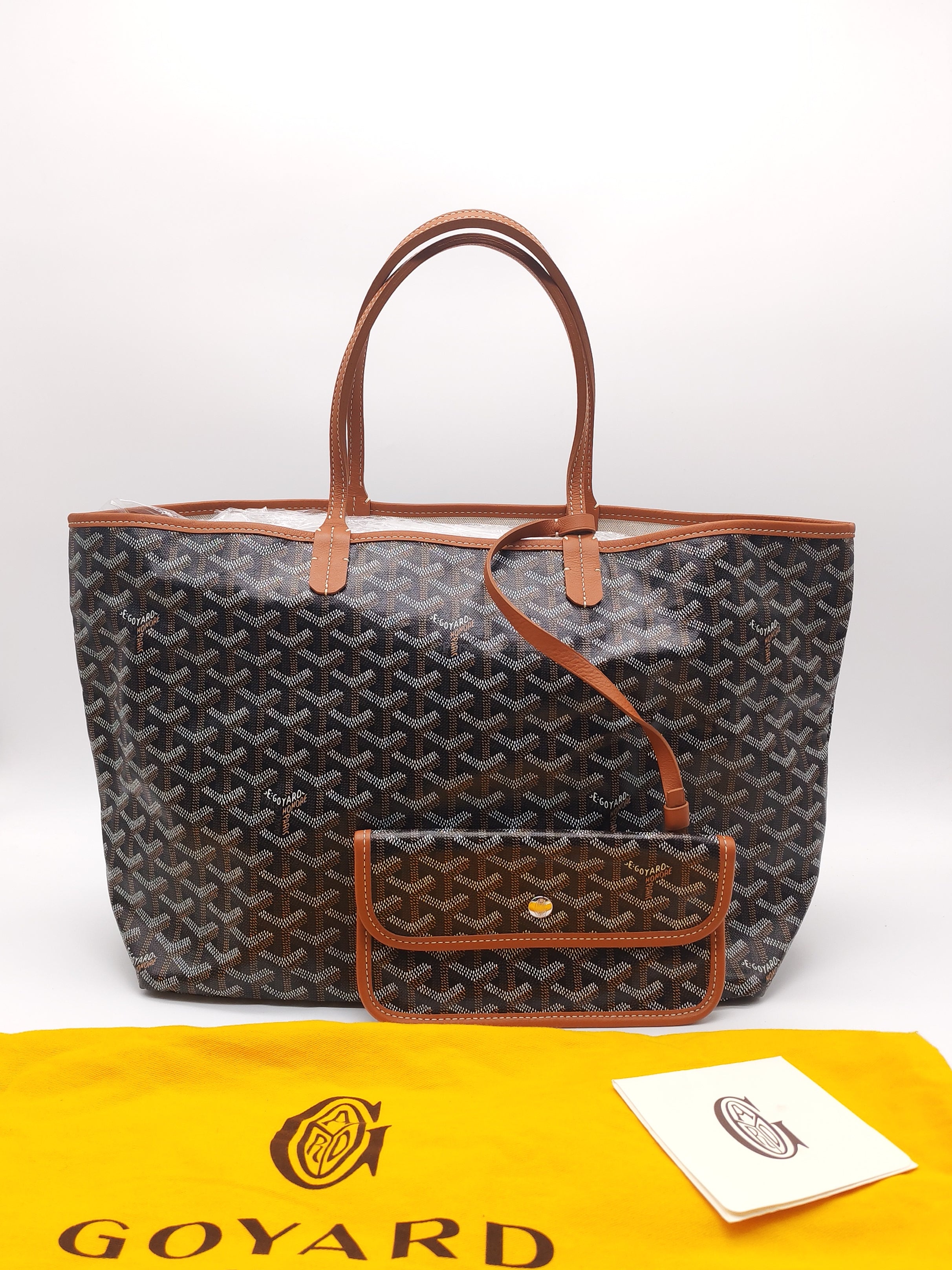 Goyard Saint Louis Tote Bag PM in Tan Goyardine Canvas