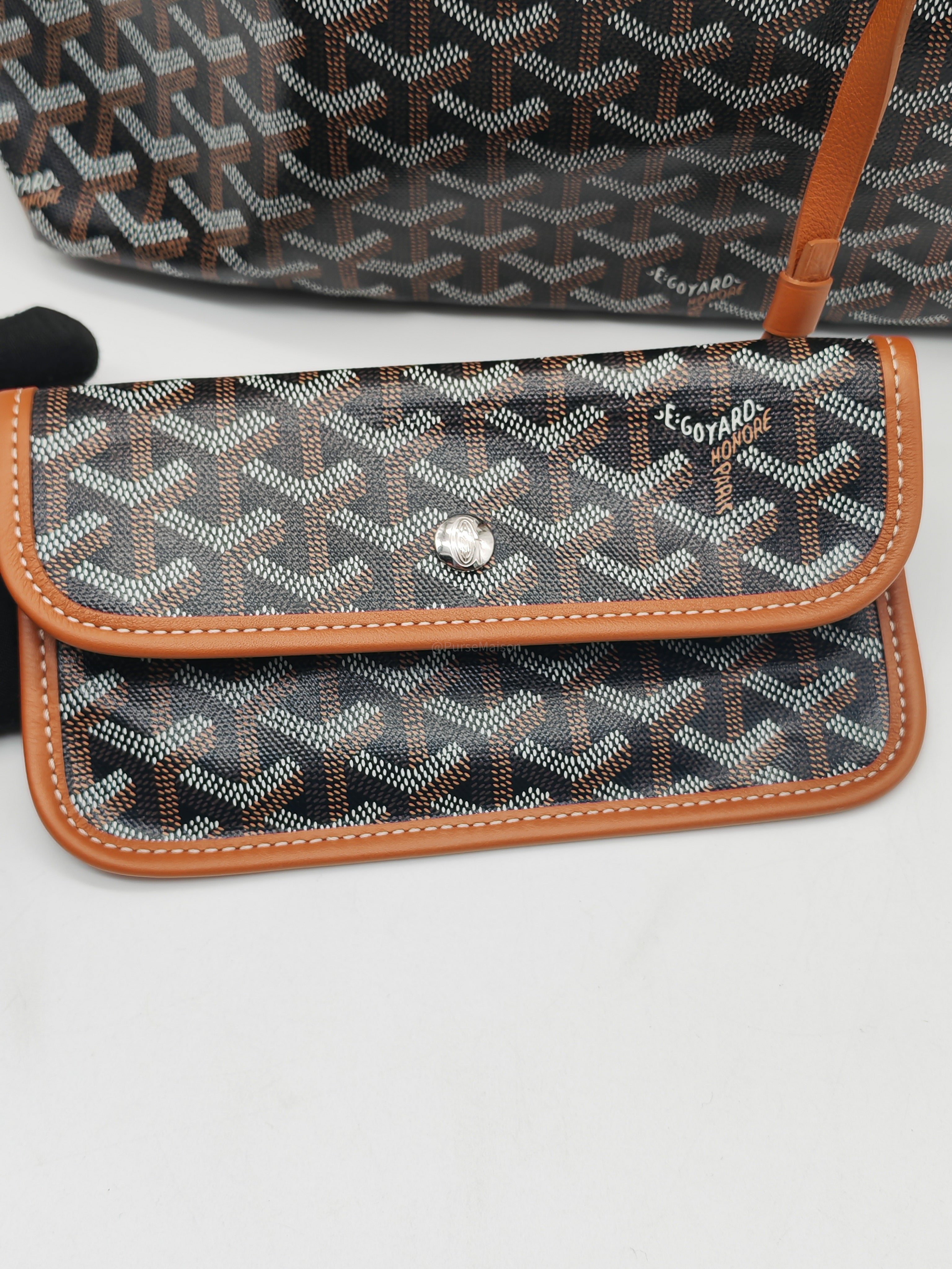 Goyard Saint Louis Tote Bag PM in Tan Goyardine Canvas