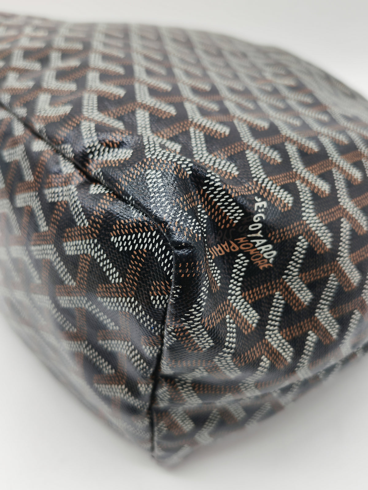 Goyard Saint Louis Tote Bag PM in Black Goyardine Canvas