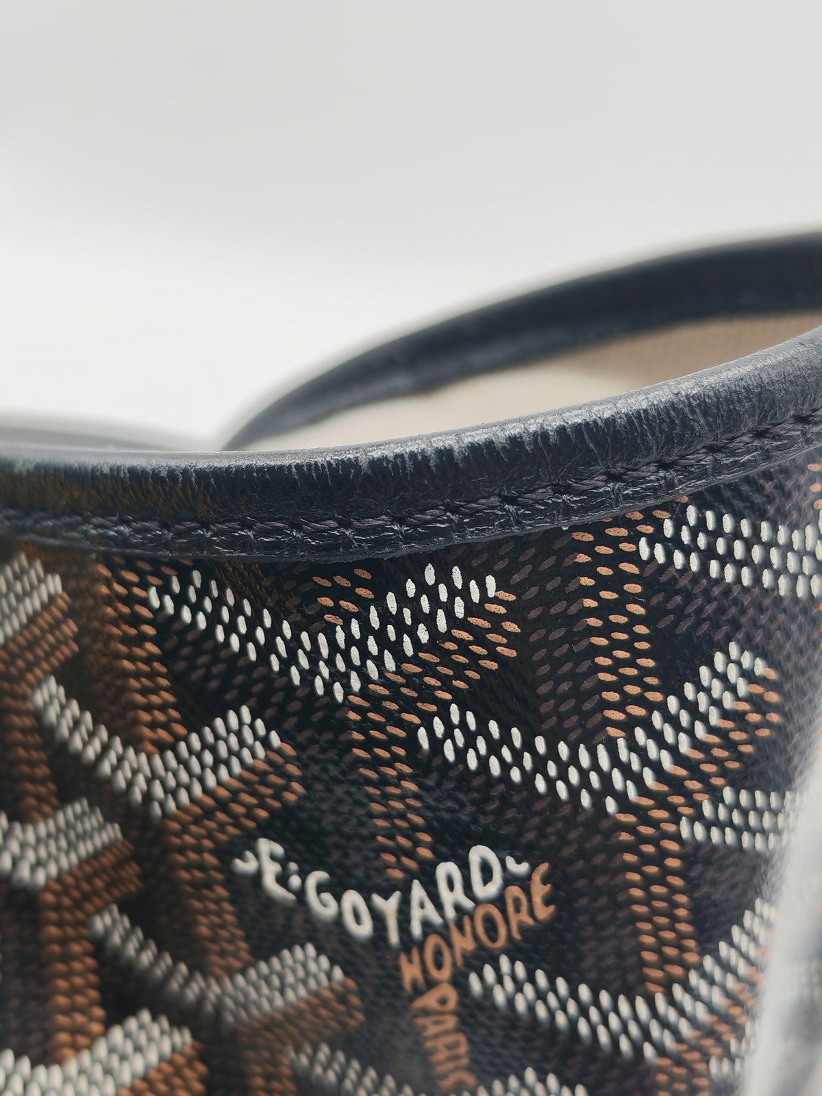Goyard Saint Louis Tote Bag PM in Black Goyardine Canvas