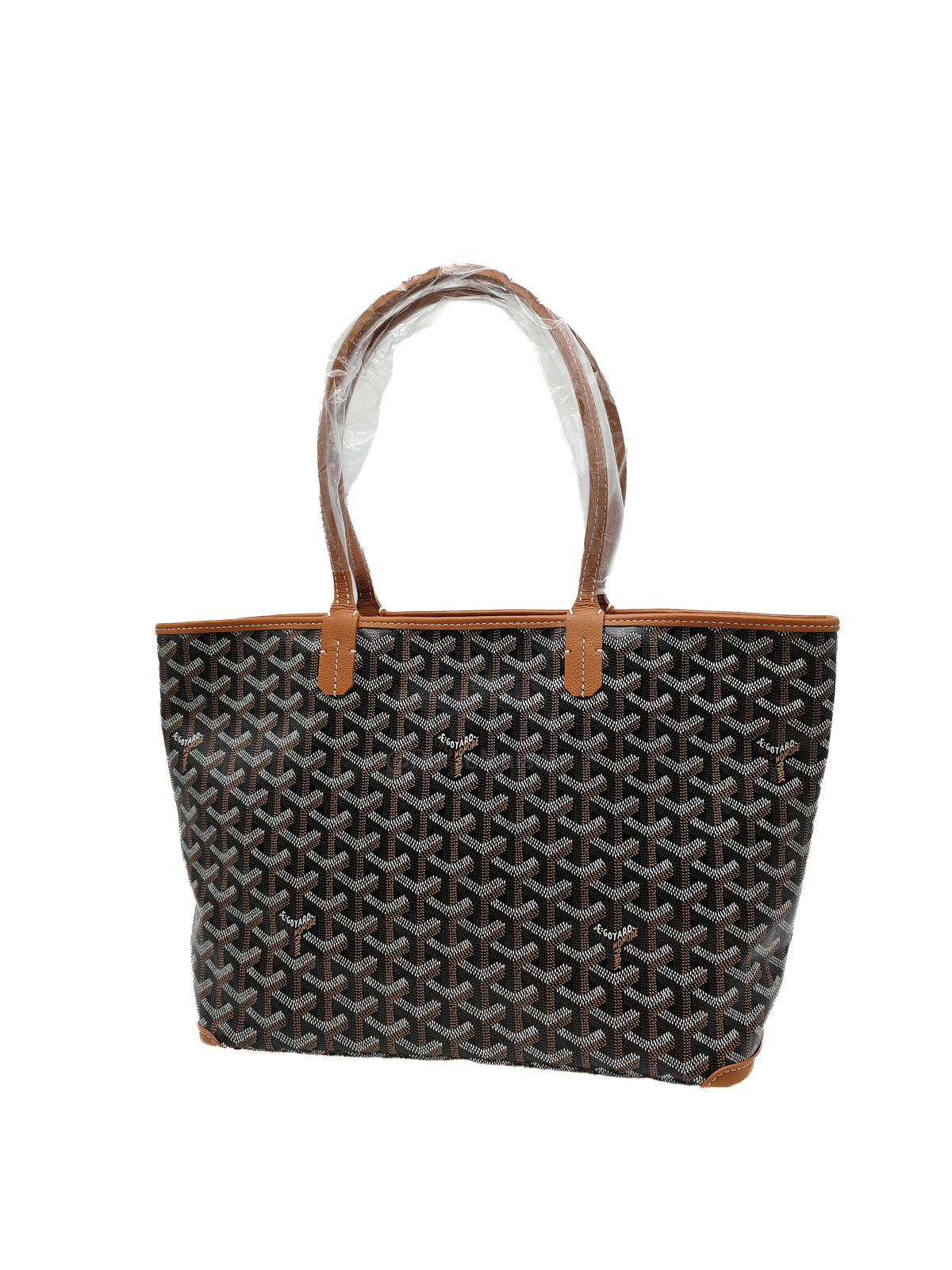 Goyard Artois PM in Black/Tan Goyardine Canvas
