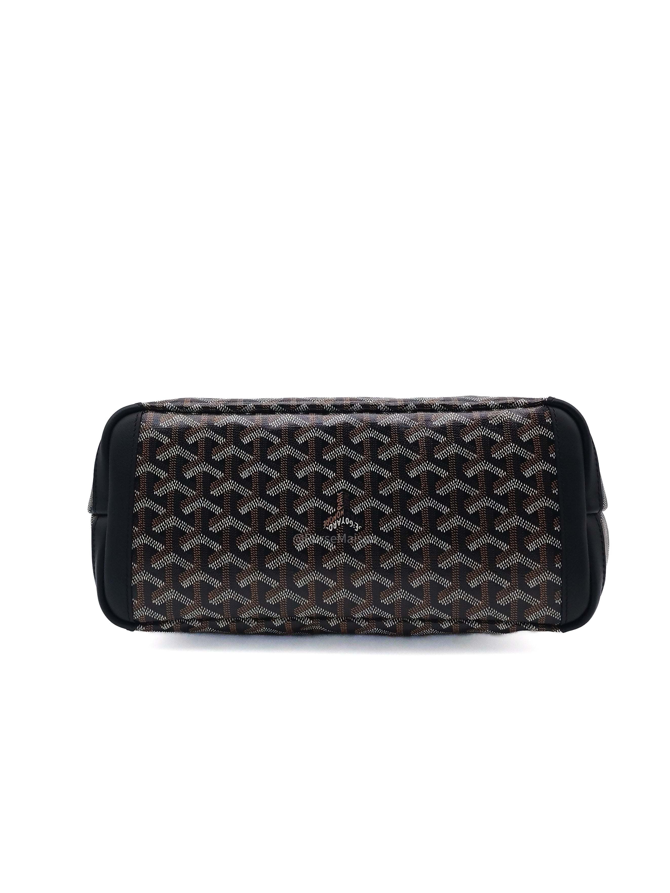 Goyard Artois PM Tote Bag in Noir/Black Goyardine Canvas
