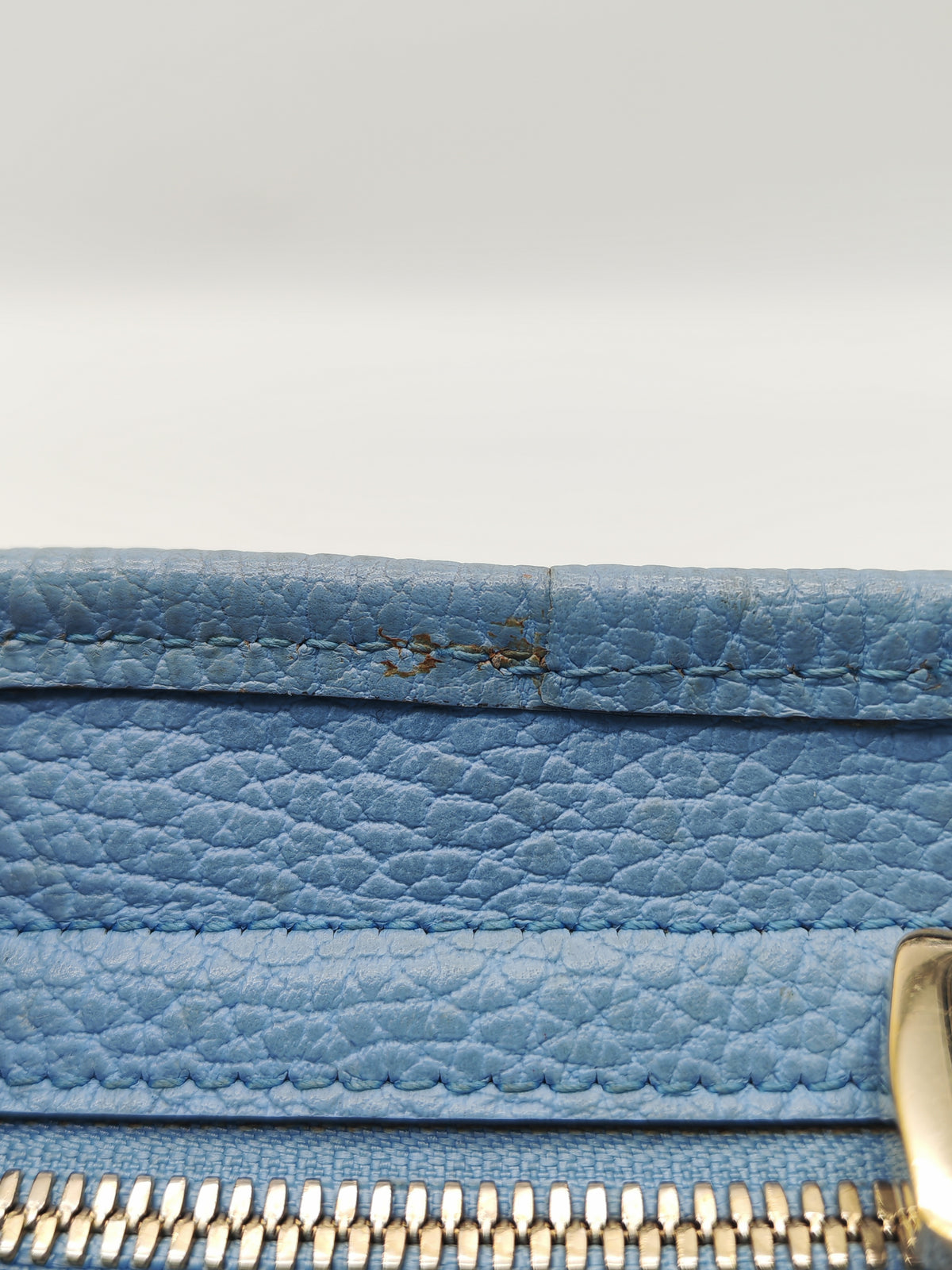 Gucci Bree Tote Bag Small in GG Supreme Canvas and Light Blue Leather