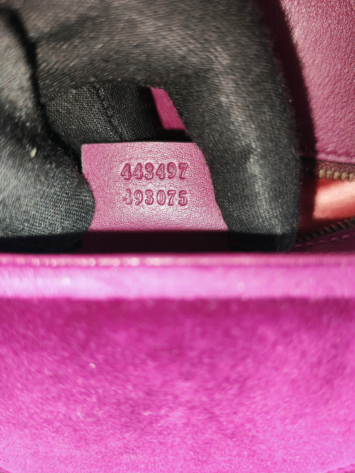 Gucci Velvet Matellase GG Marmont Shoulder Bag in Rich Purple Velvet Fabric and Aged Gold Hardware
