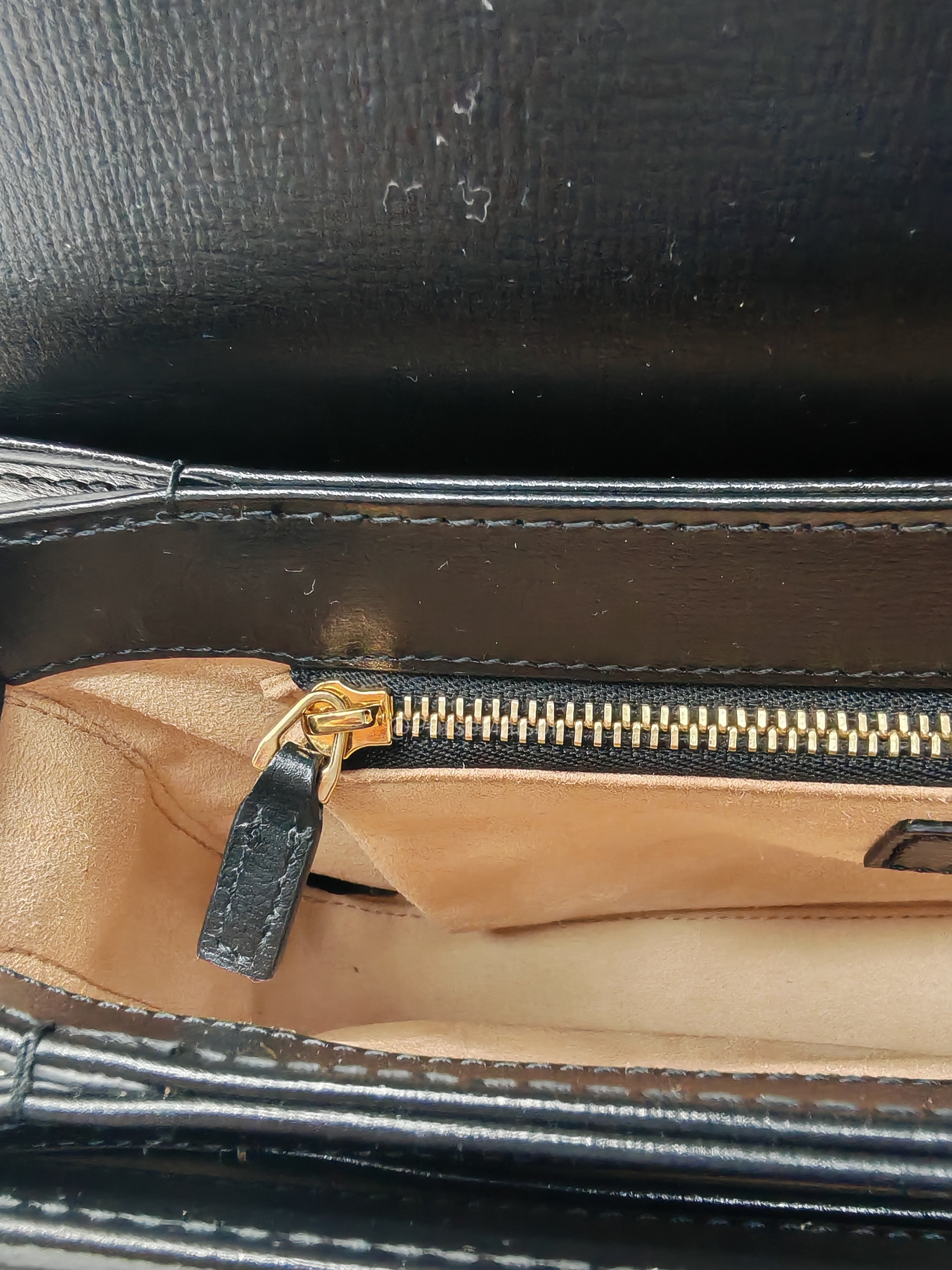 Gucci Horsebit 1955 Shoulder Bag Medium in Black Calfskin Leather