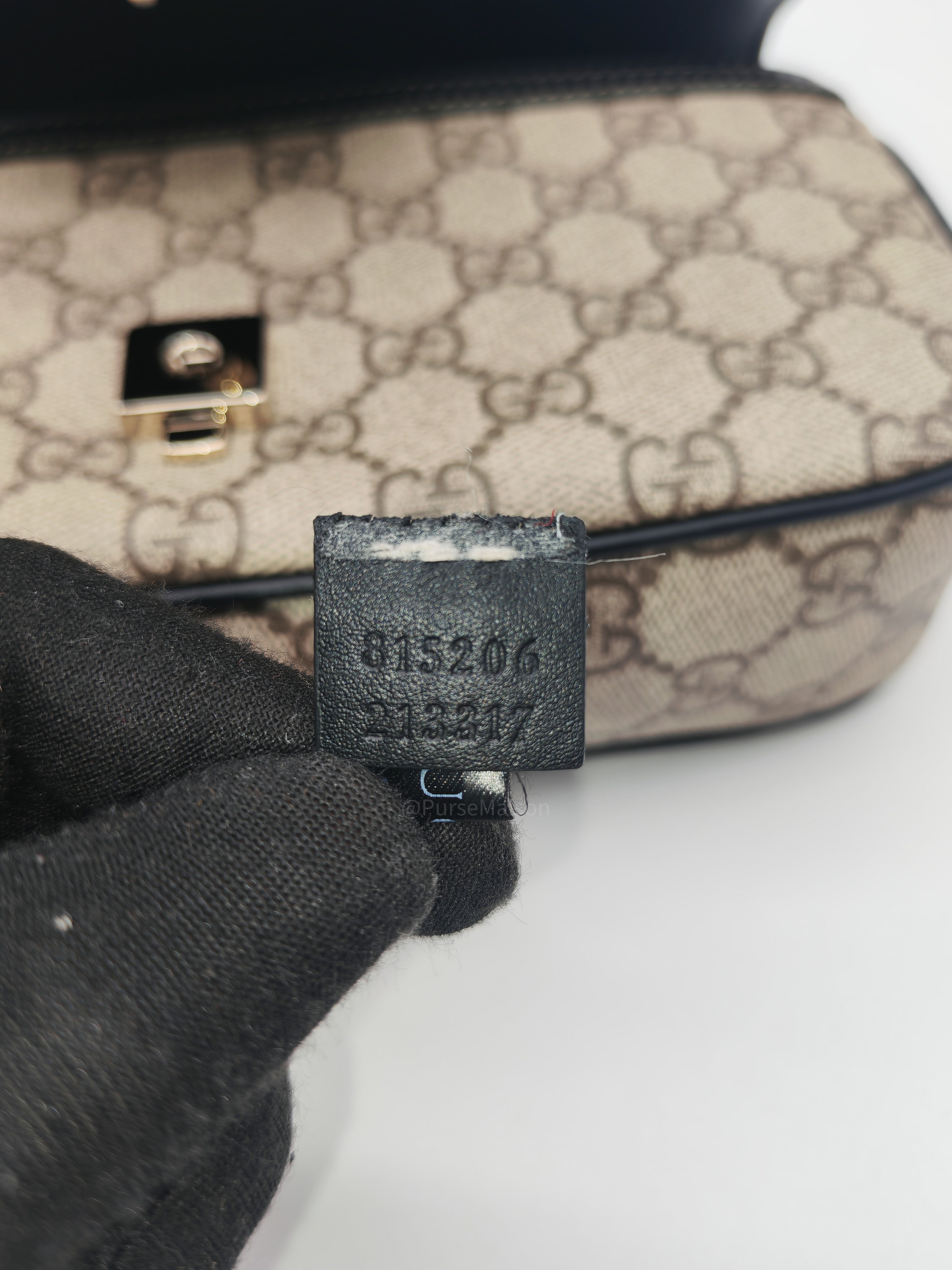 Gucci Horsebit 1955 Soft Small East West Shoulder Bag Supreme Canvas