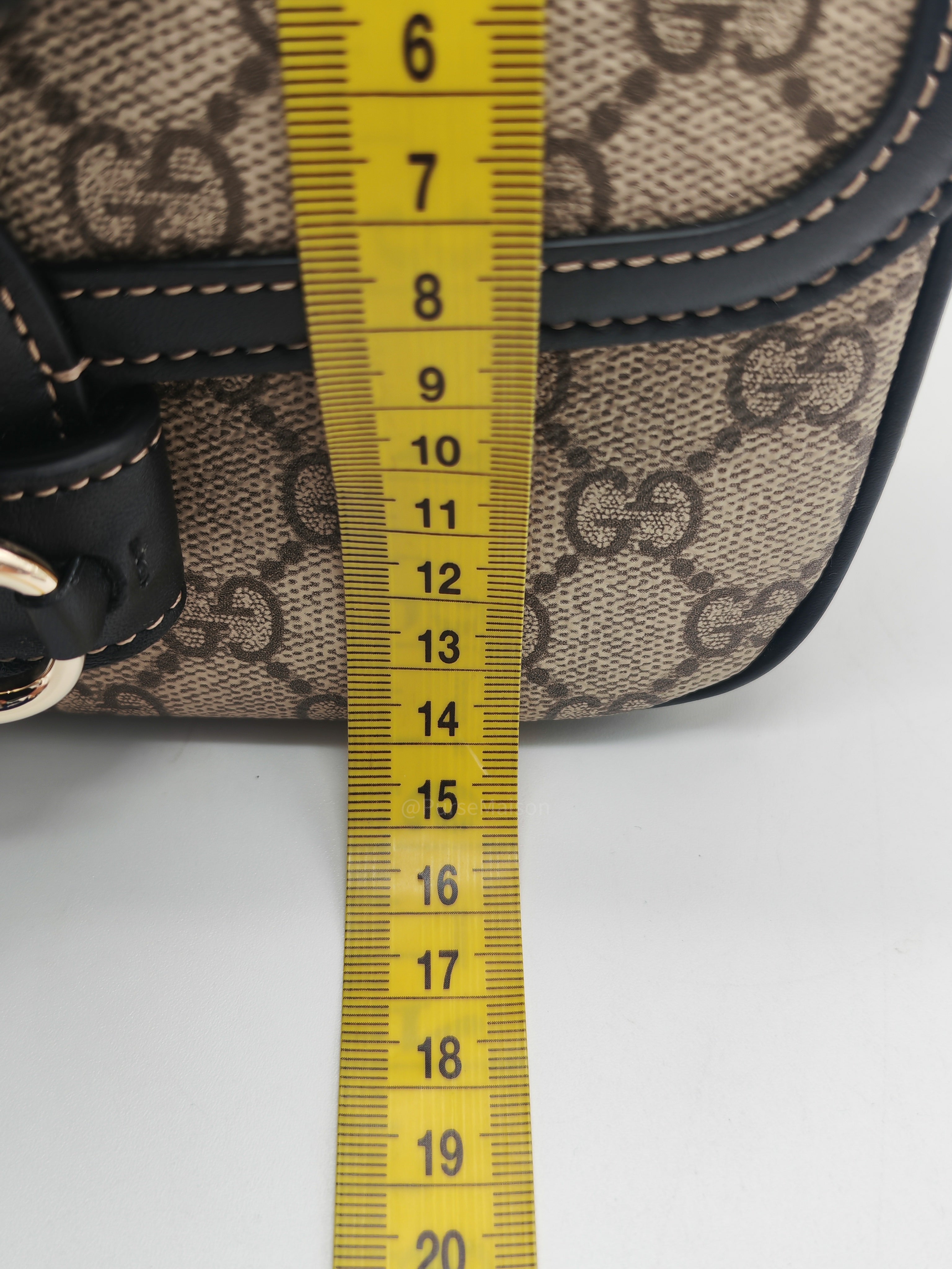 Gucci Horsebit 1955 Soft Small East West Shoulder Bag Supreme Canvas