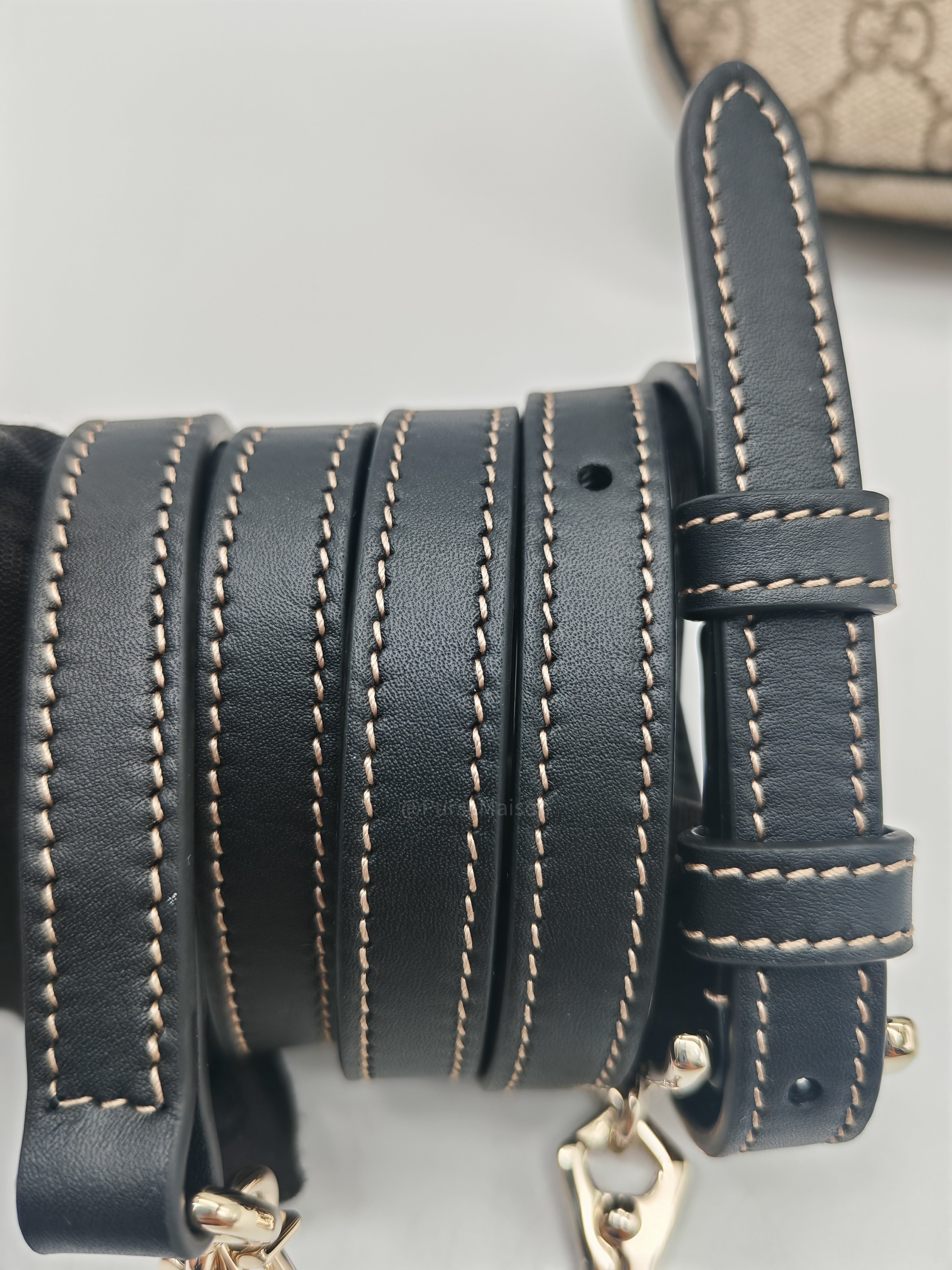 Gucci Horsebit 1955 Soft Small East West Shoulder Bag Supreme Canvas
