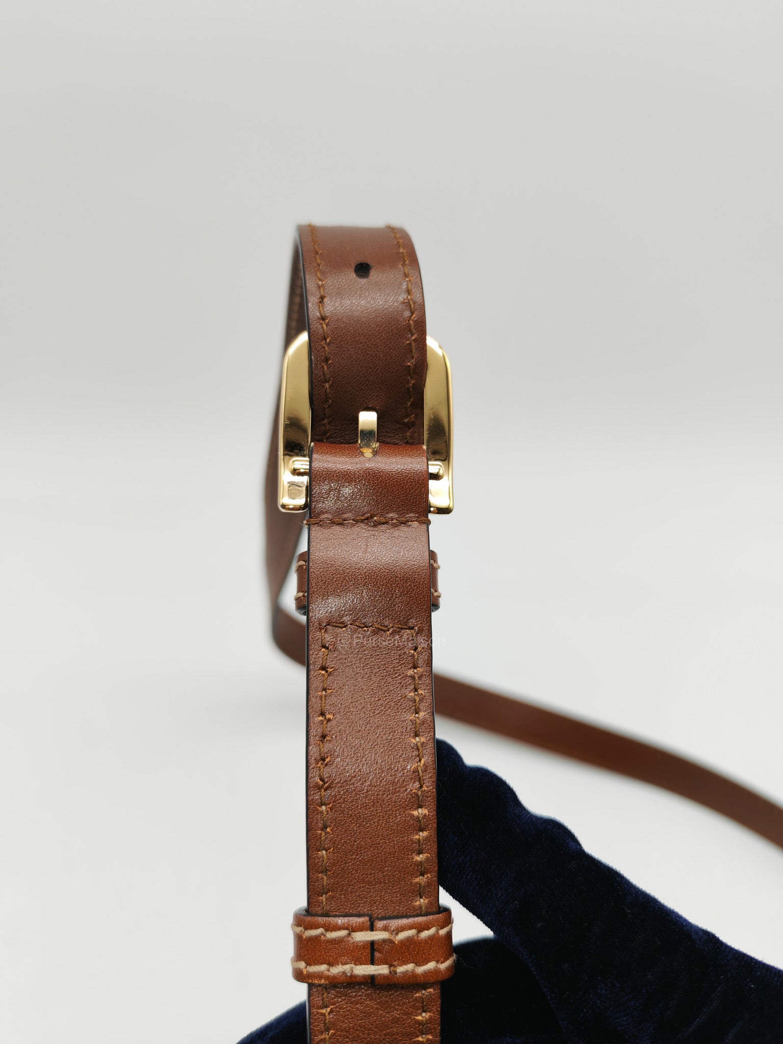 Gucci Padlock Saddle Bag in GG Supreme Monogram Canvas and Gold Hardware