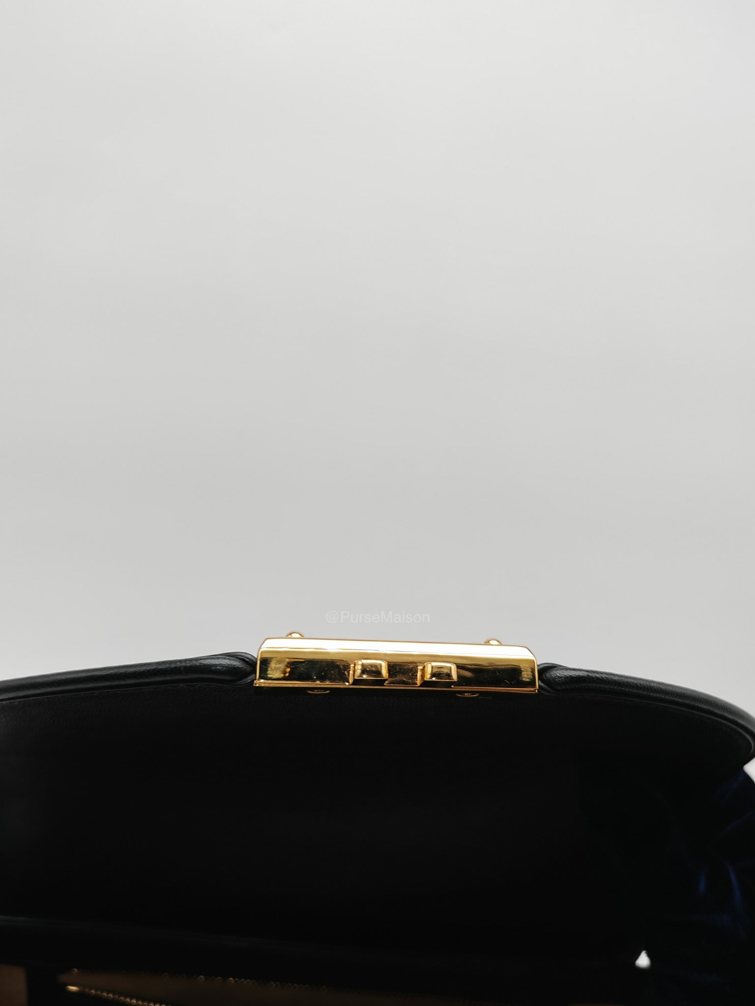 Gucci Padlock Saddle Bag in GG Supreme Monogram Canvas and Gold Hardware