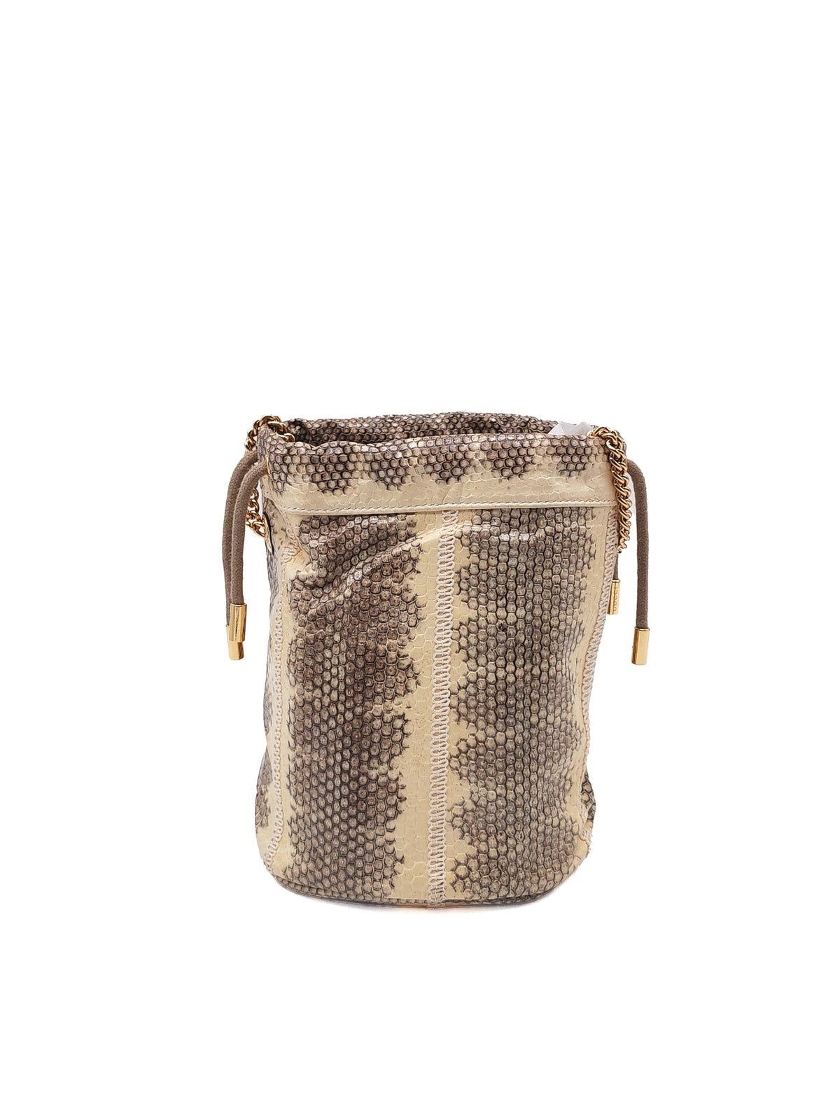 Gucci Zumi Snakeskin Mini Bucket Bag in Snakeskin Leather and Mixed Hardware