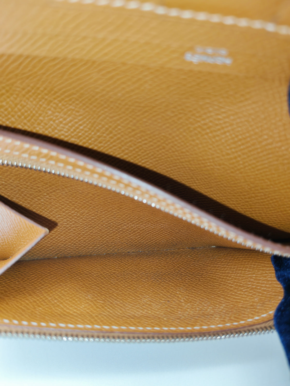 Hermes Bearn Long Wallet in Gold Epsom Leather Palladium Hardware Stamp M Square (2009)