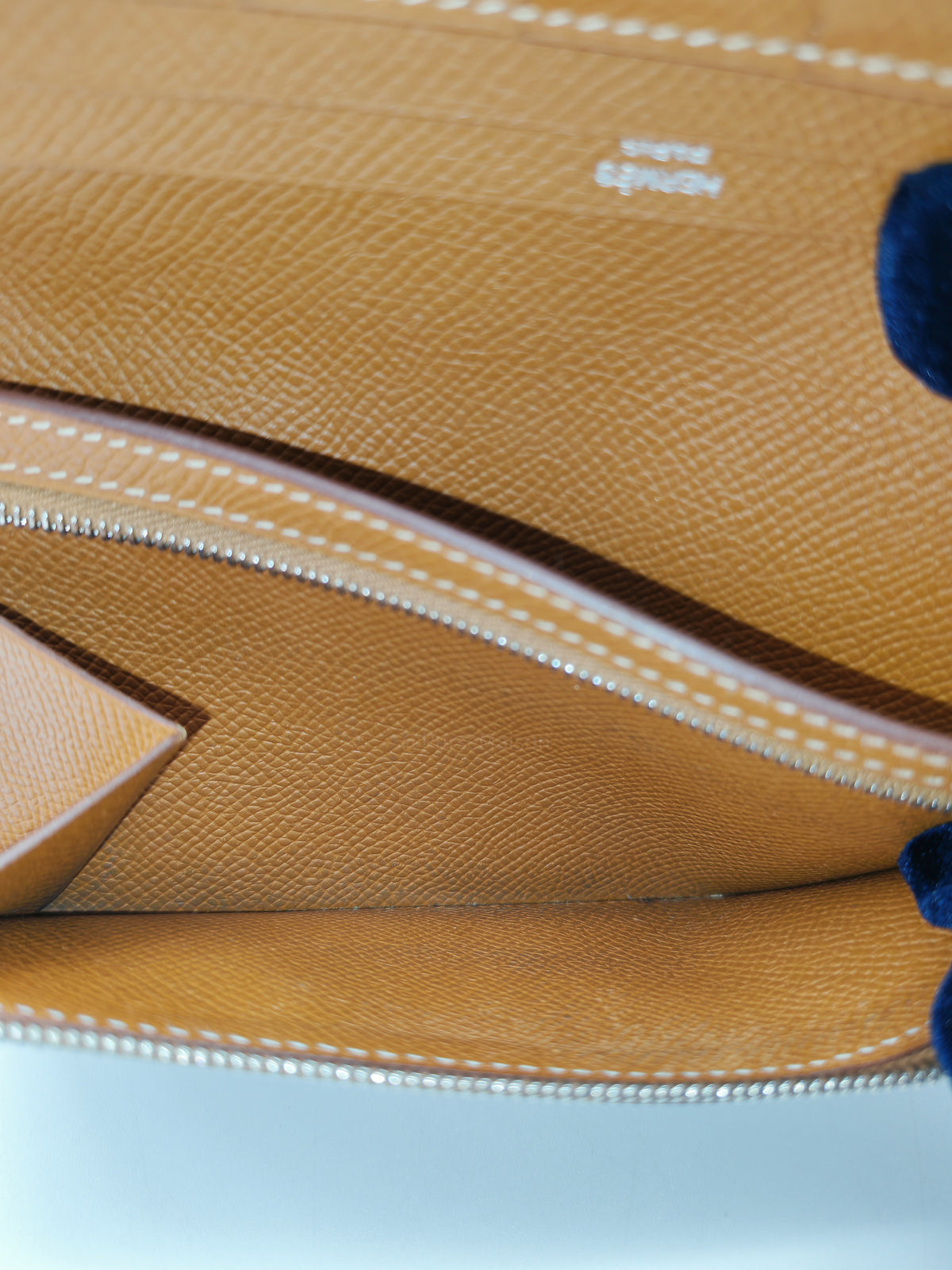 Hermes Bearn Long Wallet in Gold Epsom Leather Palladium Hardware Stamp M Square (2009)