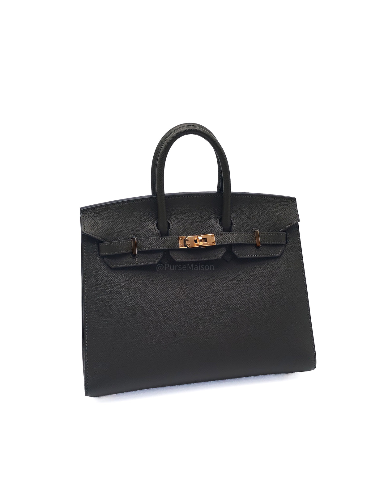 Hermes Birkin 25 Sellier in Vert De Gris Epsom Leather Gold Hardware Stamp Z(2021)