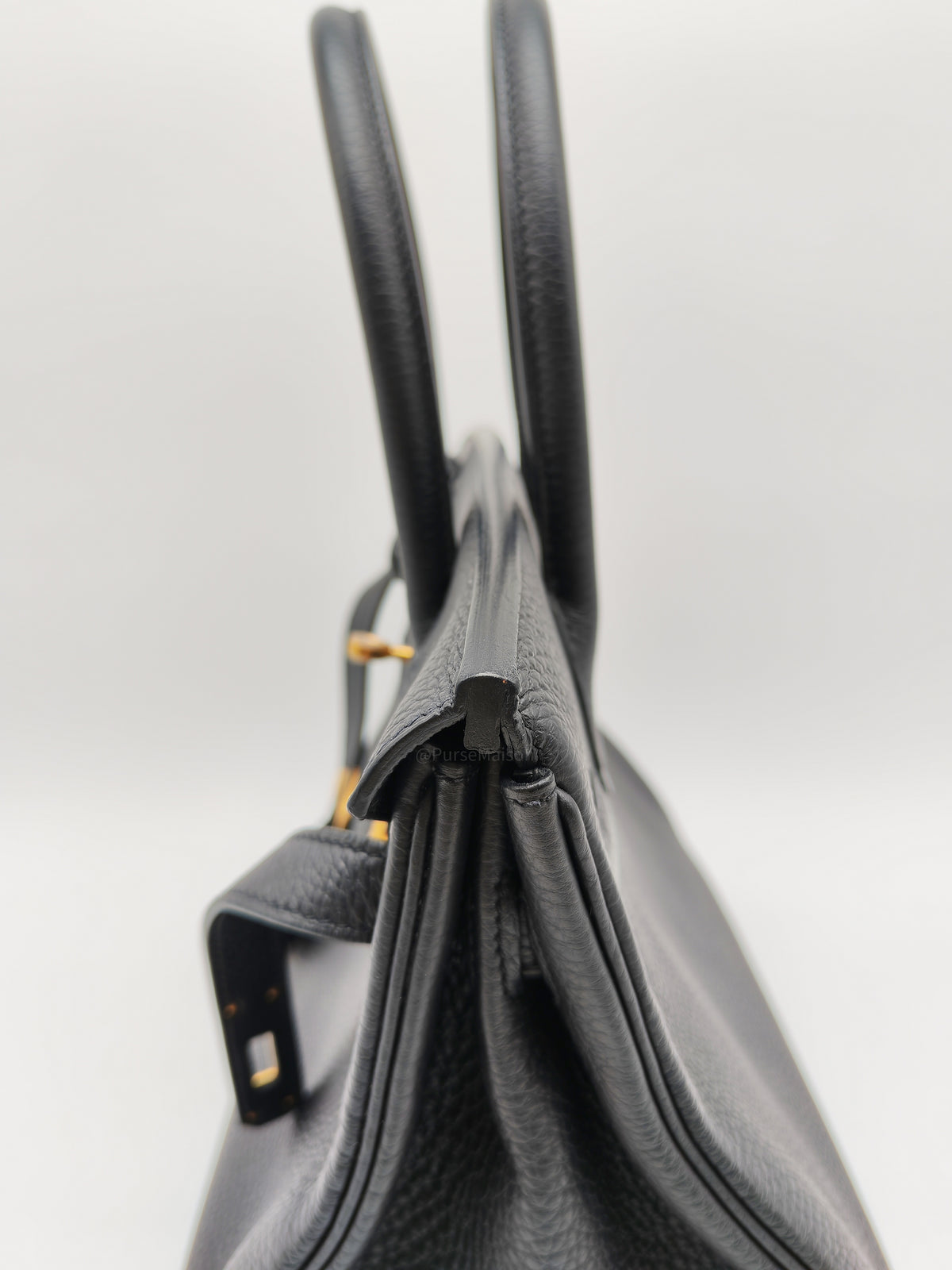 Hermes Birkin 30 Retourne in Black Togo Leather Gold Hardware Stamp Z (2021)