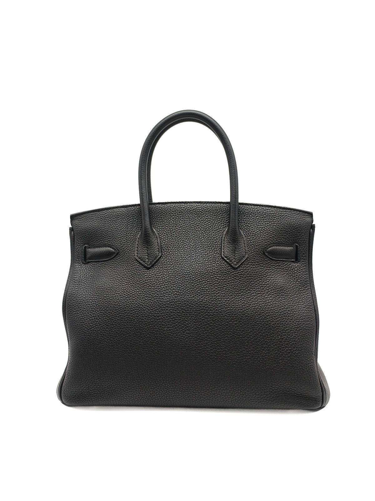 Hermes Birkin 30 Retourne in Black Togo Leather Palladium Hardware Stamp A (2017)
