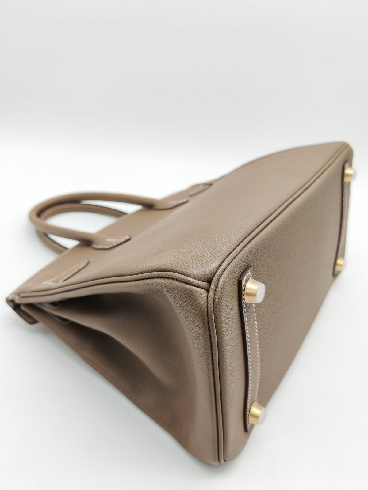 Hermes Birkin 30 Retourne in Etoupe Epsom Leather Gold Hardware Stamp Y (2020)