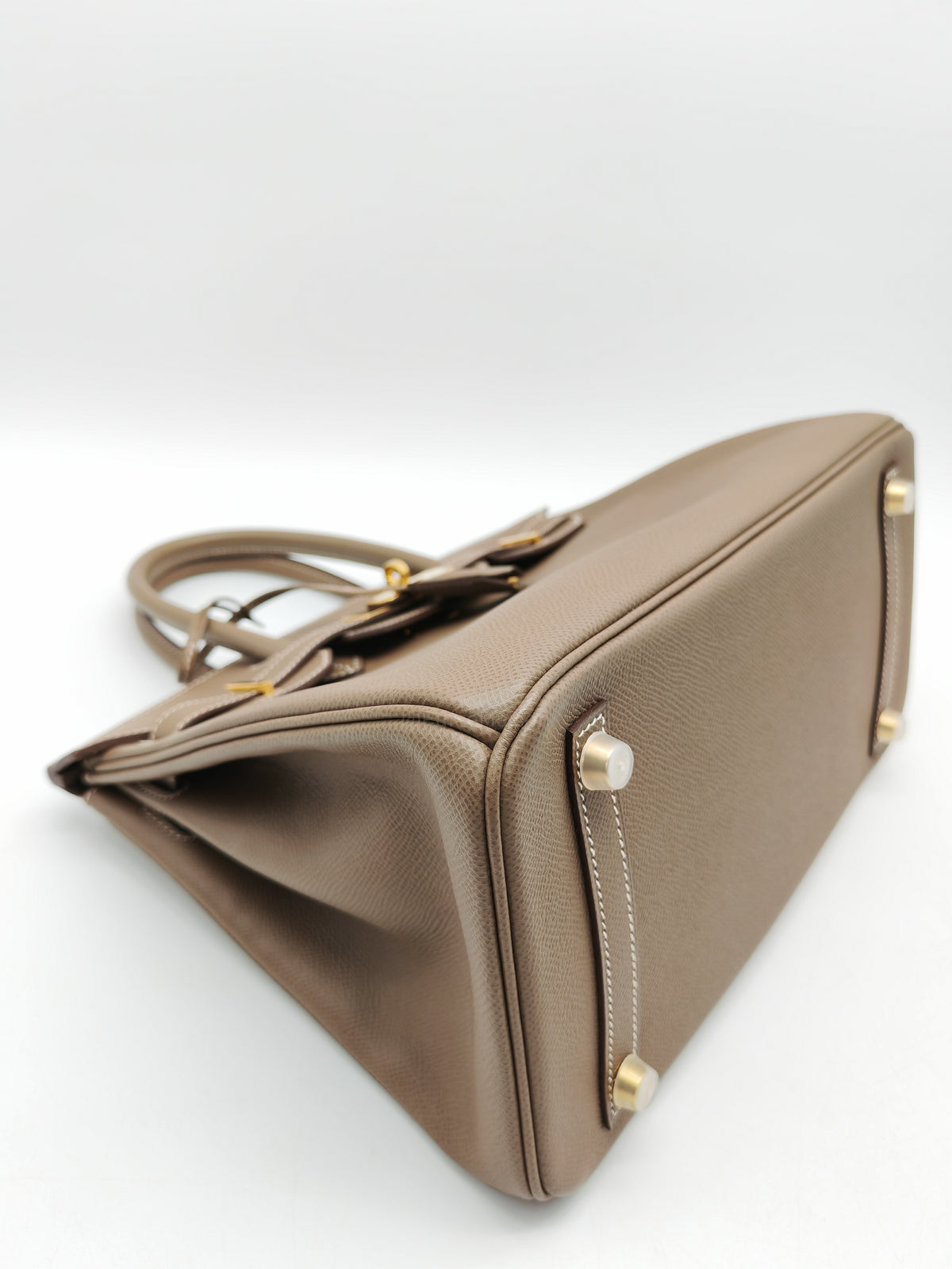 Hermes Birkin 30 Retourne in Etoupe Epsom Leather Gold Hardware Stamp Y (2020)