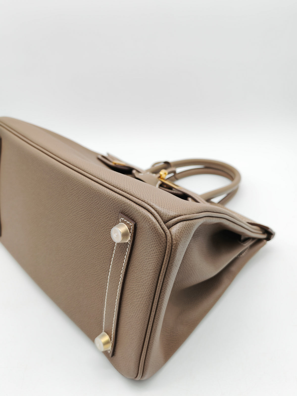 Hermes Birkin 30 Retourne in Etoupe Epsom Leather Gold Hardware Stamp Y (2020)