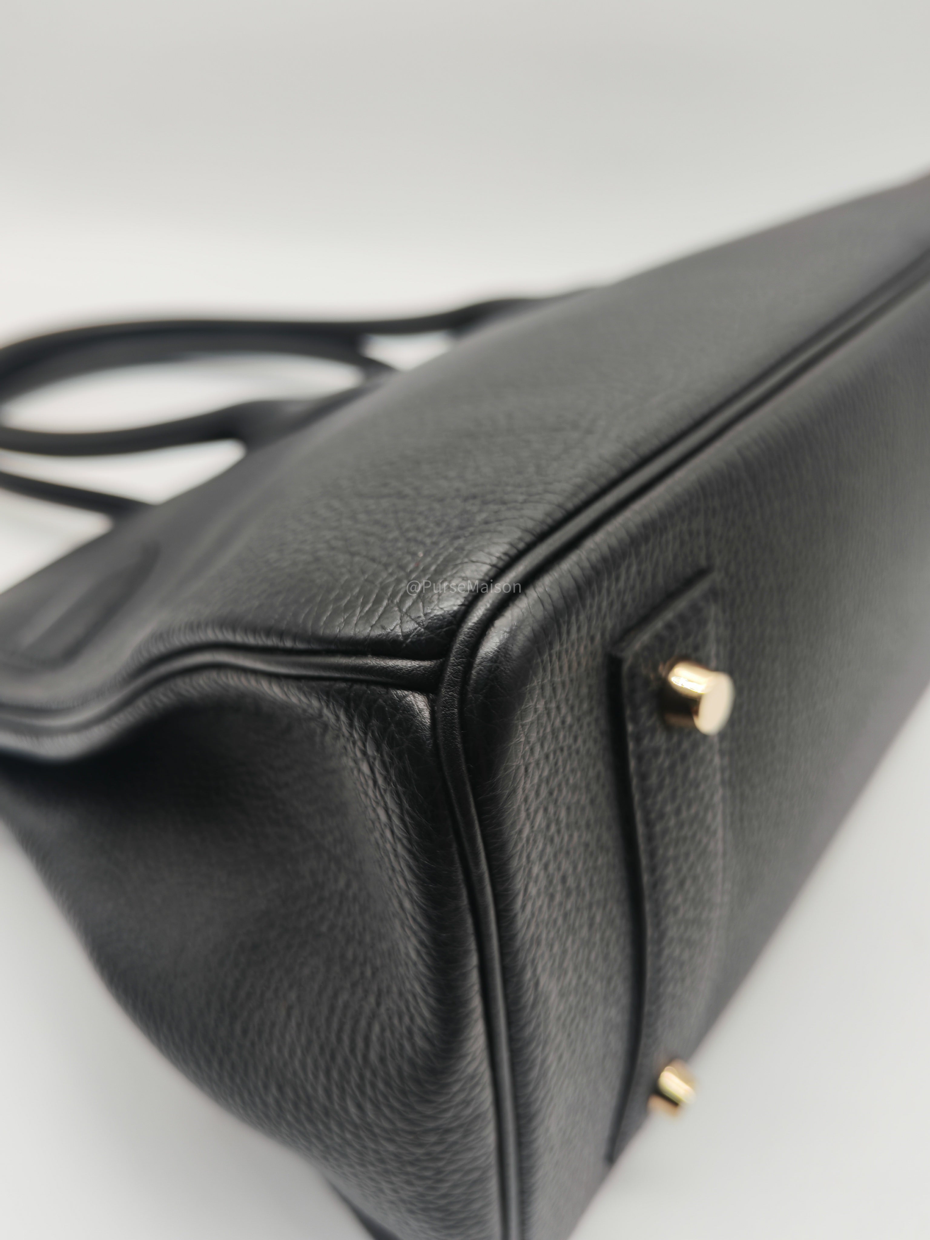 Hermes Birkin 42 The Shoulder in Black Togo LeatherGold Hardware Stamp Q Square(2013)