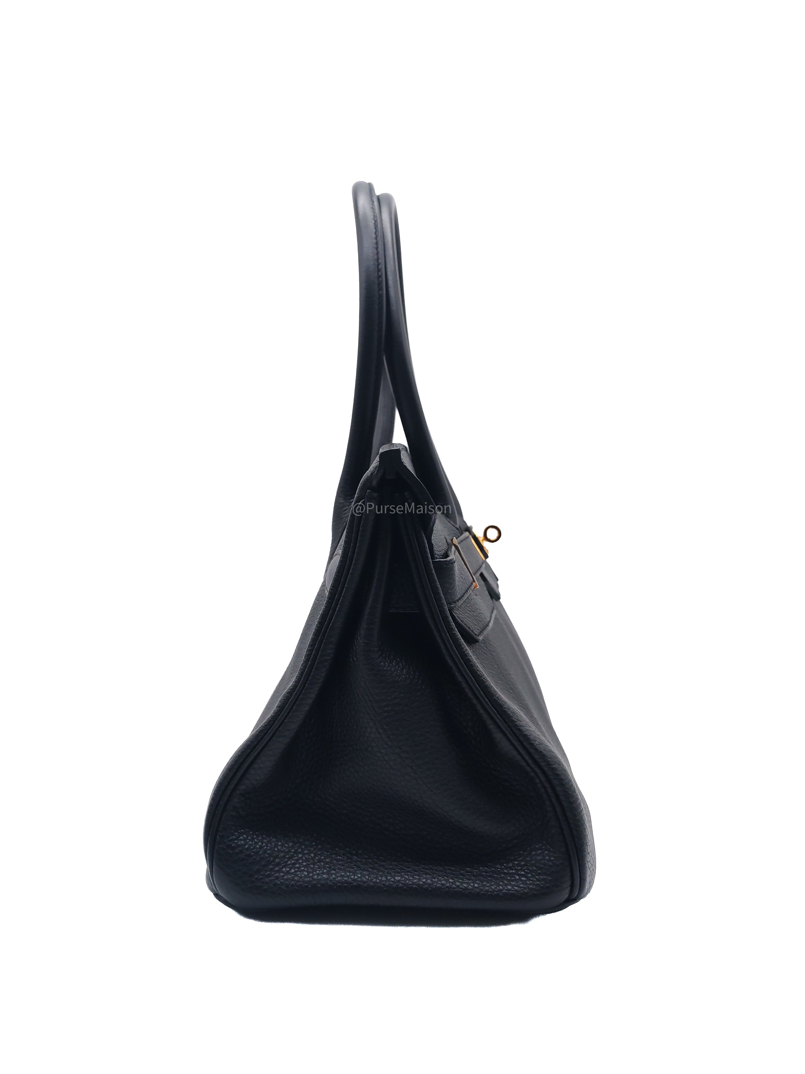 Hermes Birkin 42 The Shoulder in Black Togo LeatherGold Hardware Stamp Q Square(2013)