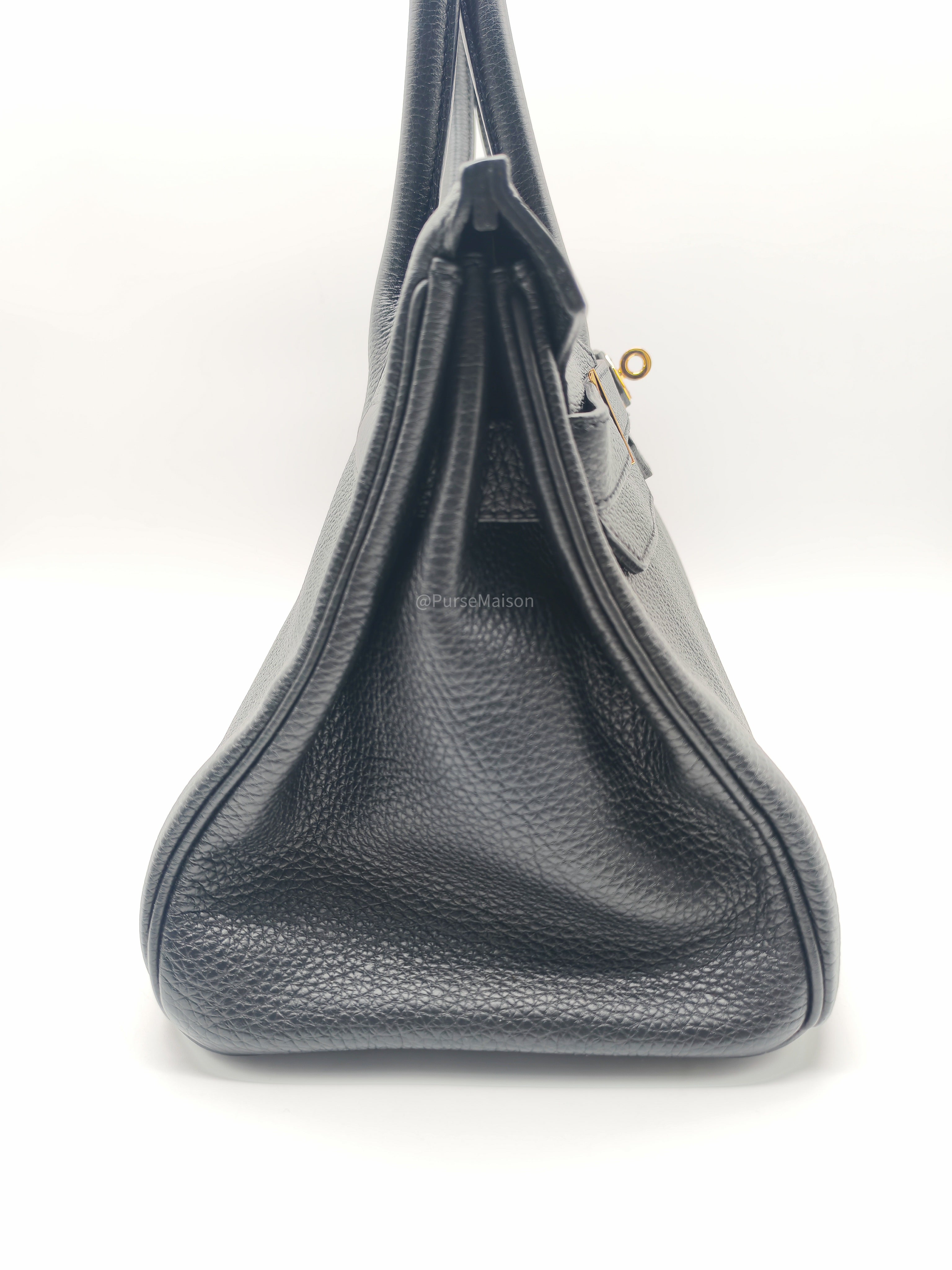 Hermes Birkin 42 The Shoulder in Black Togo LeatherGold Hardware Stamp Q Square(2013)