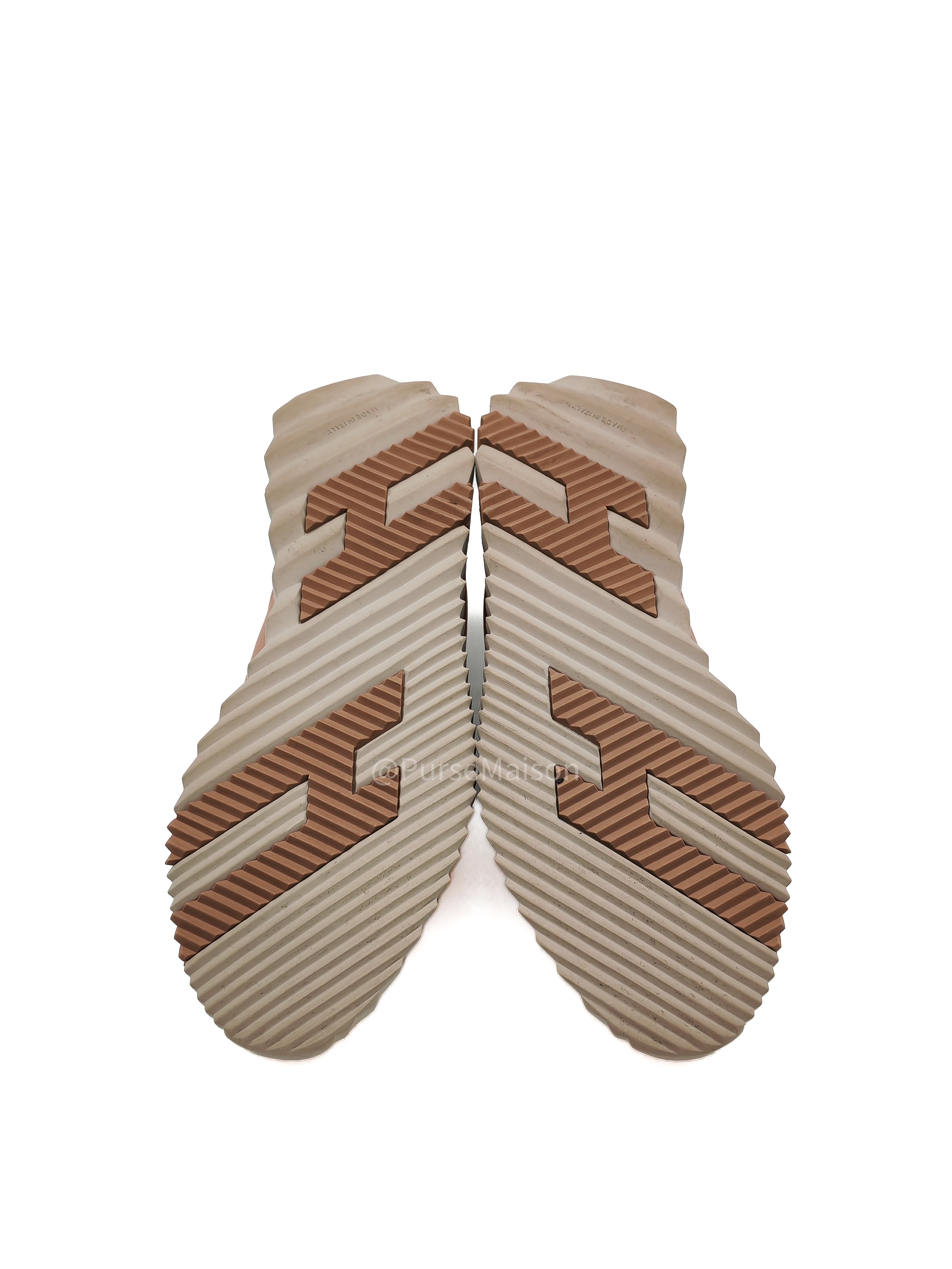 Hermes Rose Bouncing Sneakers in Pink Suede Size 37 EU (23.8cm)