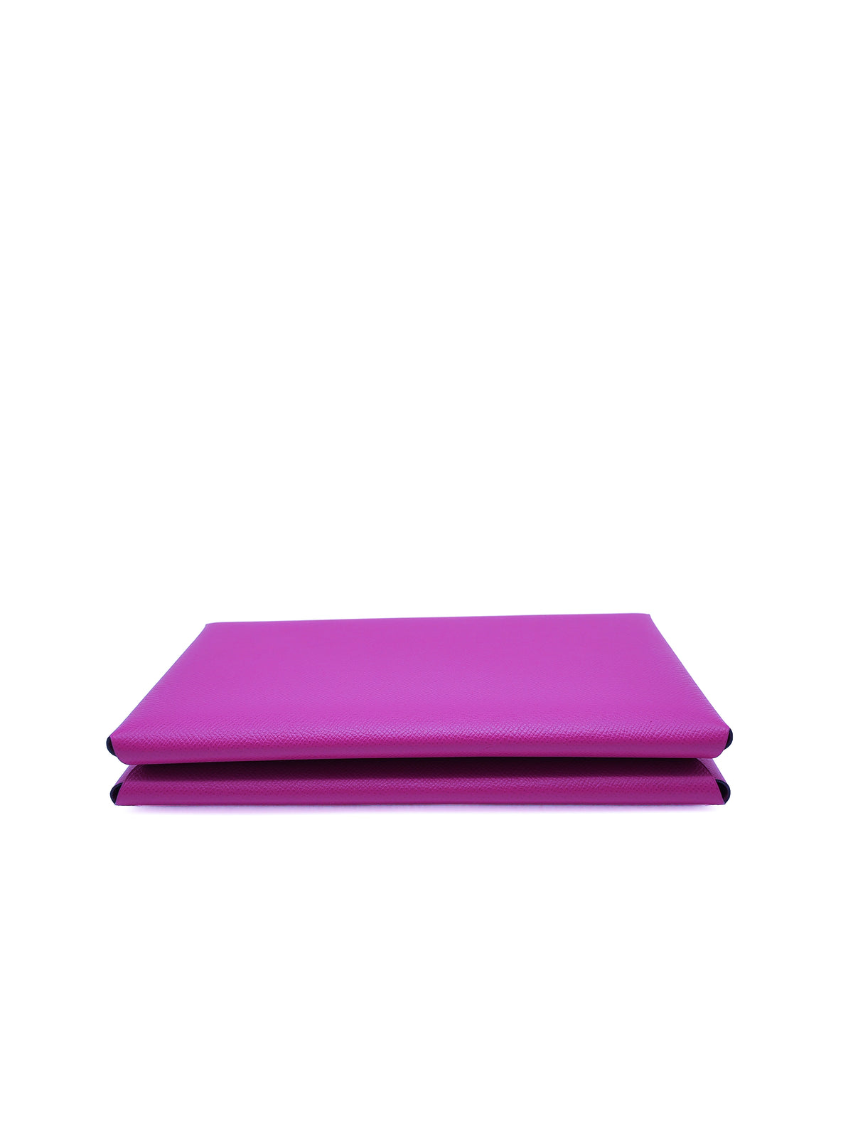 Hermes Calvi Pouch in Rose Pourpre Epsom Leather and Palladium Hardware Stamp C (2018)