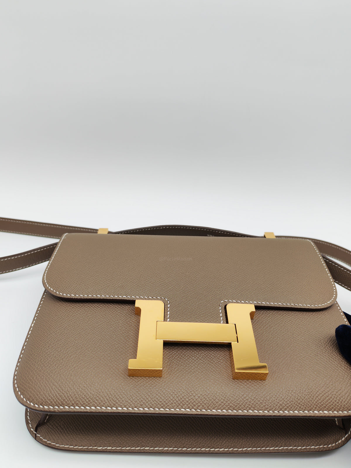Hermes Constance 24 in Etoupe Epsom Leather Gold Hardware Stamp U (UMS 685 TB)