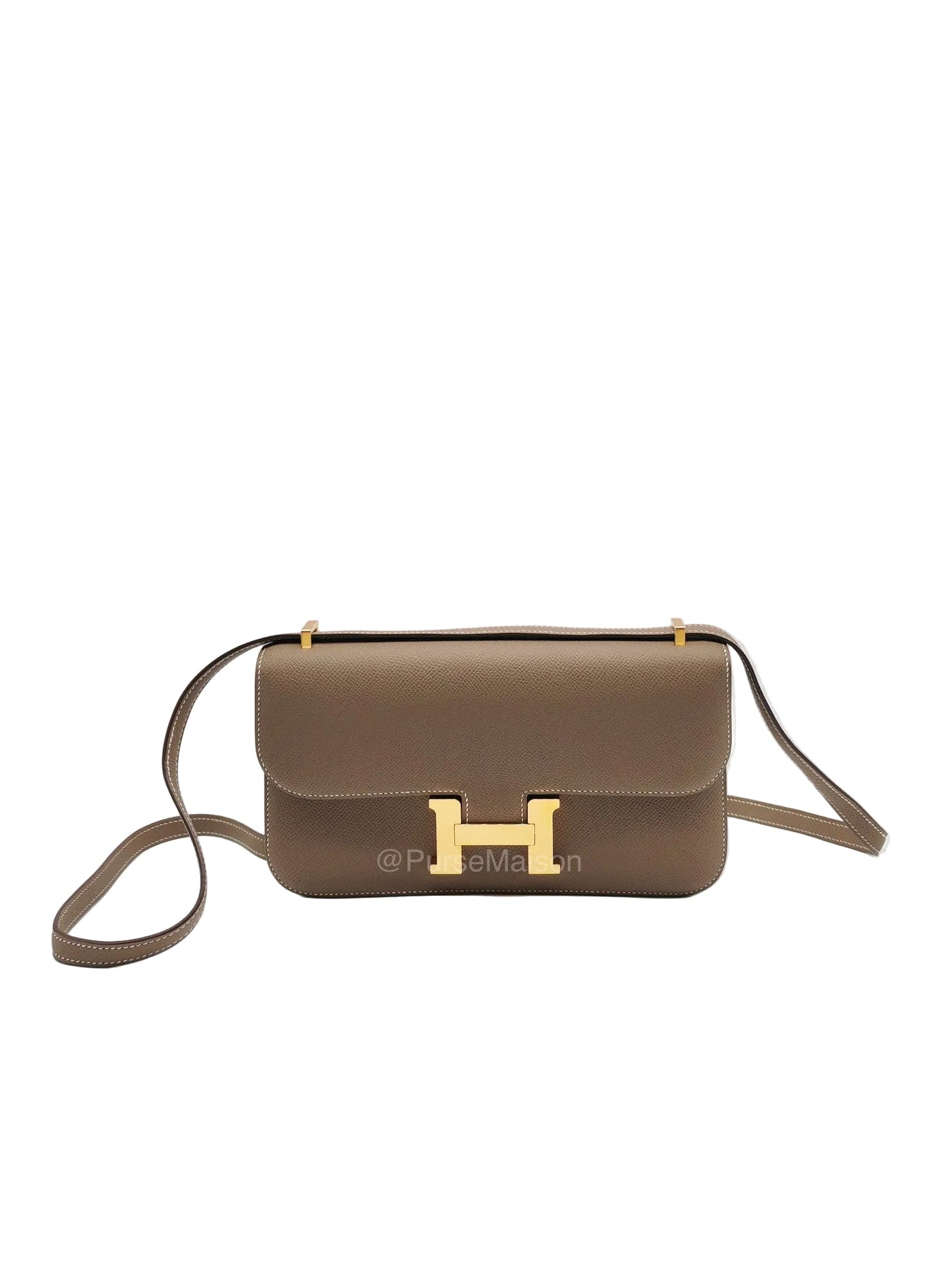 Hermes Constance Elan in Etoupe Epsom Leather and Gold Hardware Stamp B (2023)