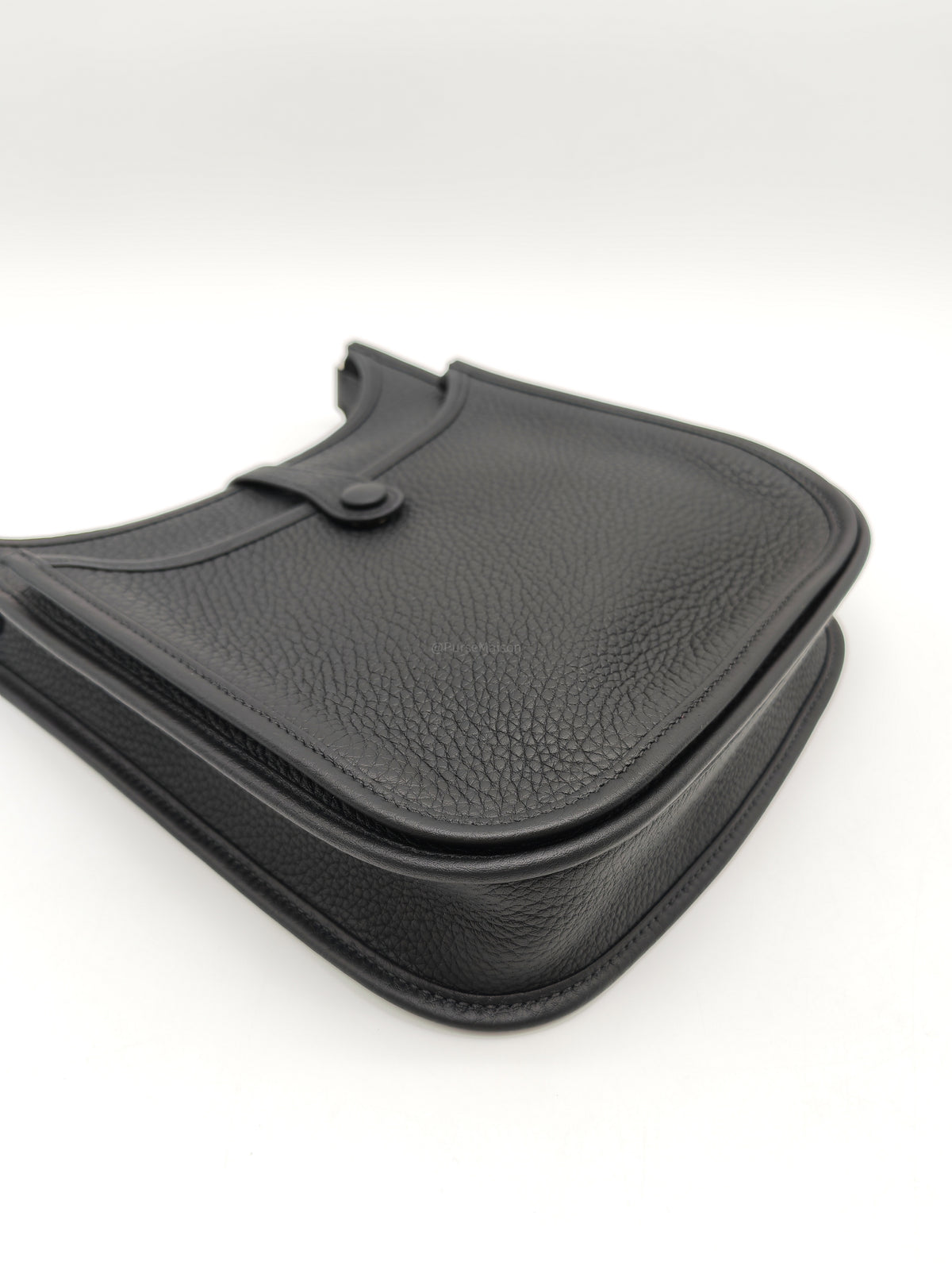 Hermes Evelyne 23 in Black/Noir Taurillon Clemence Leather Palladium Hardware Stamp G(2026)